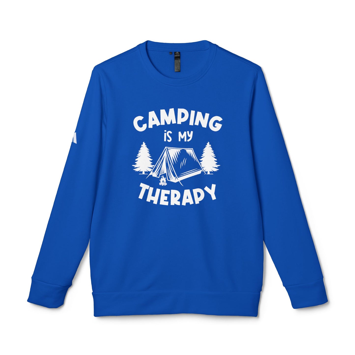 Camping Is My Therapy - adidas Unisex Fleece Crewneck Sweatshirt - 12225