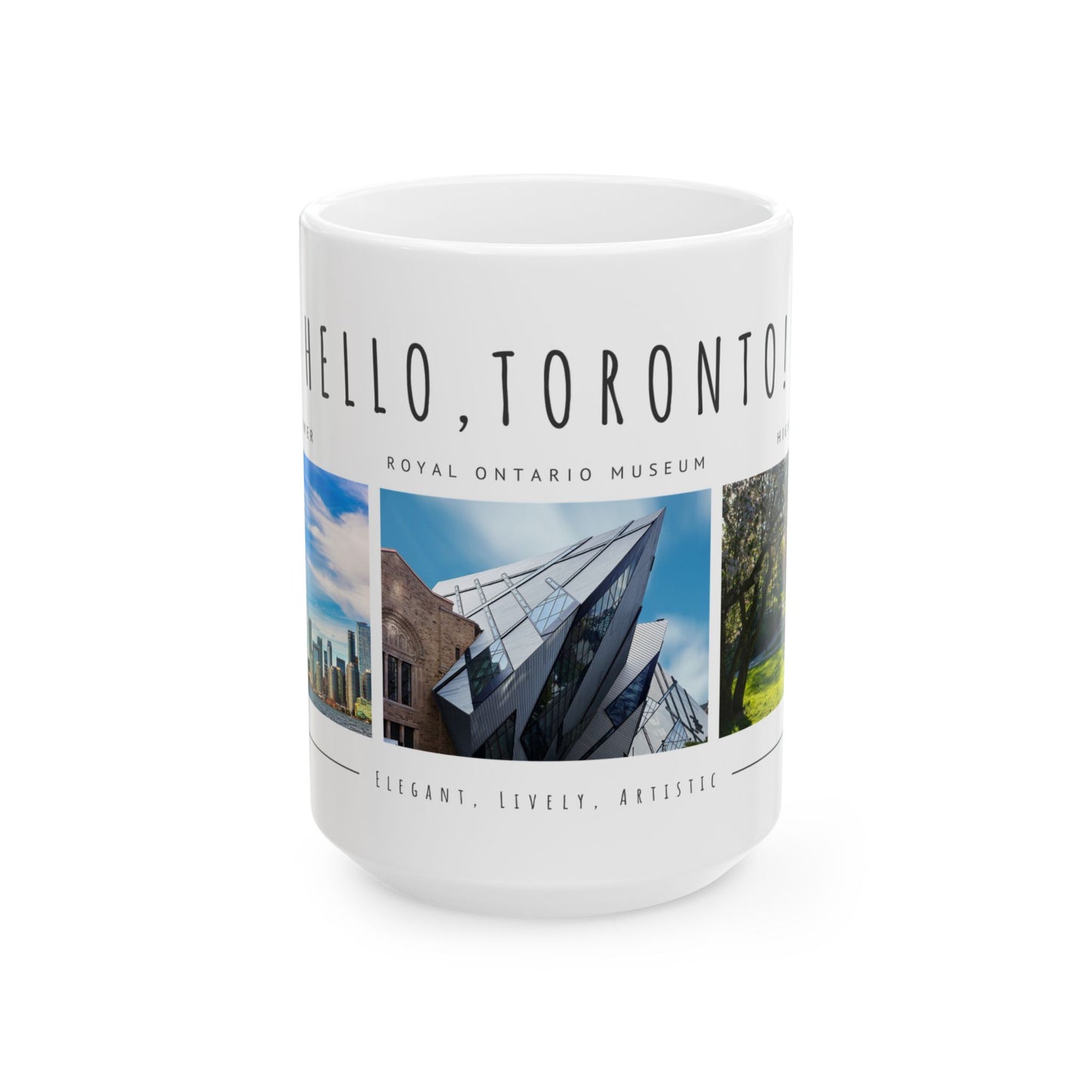 Hello Toronto Ceramic Mug - 11oz & 15oz, Perfect Gift for Travelers & City Lovers - 12020