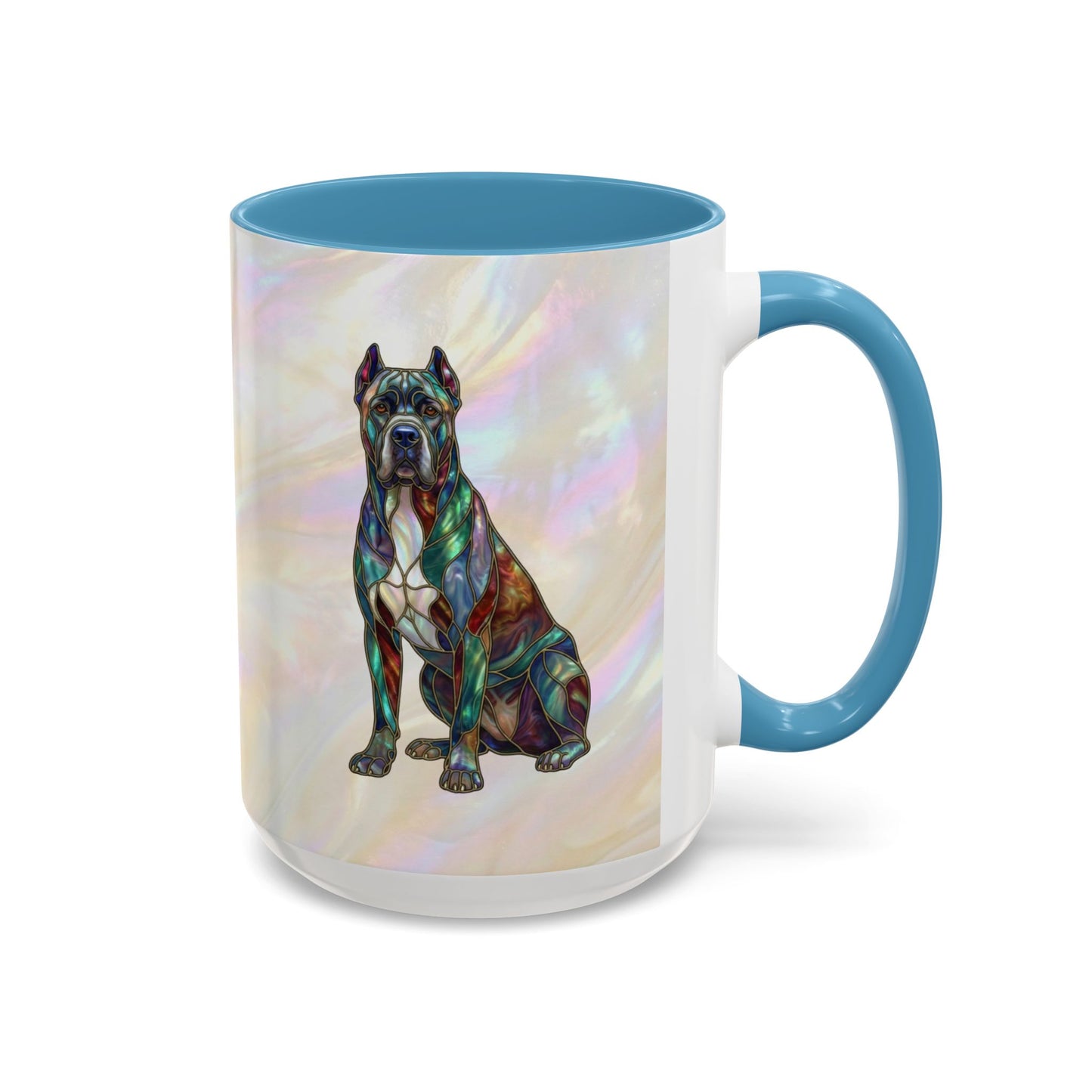 Cane Corso Accent Mug — Stained Glass Design (11/15 oz) - 14623