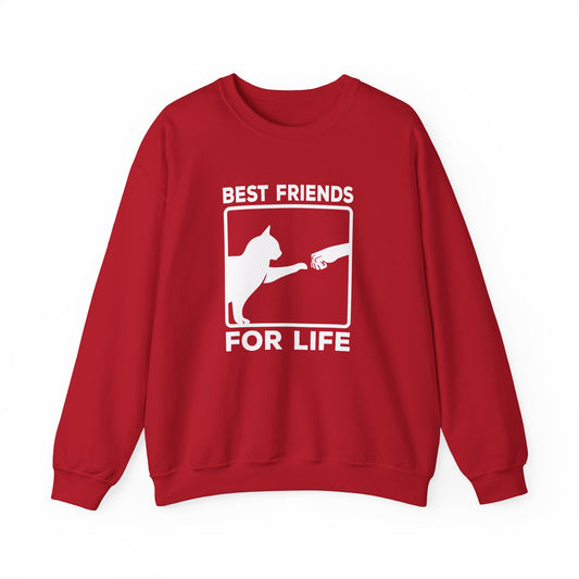 Cats, Best Friends For life - Unisex Heavy Blend™ Crewneck Sweatshirt