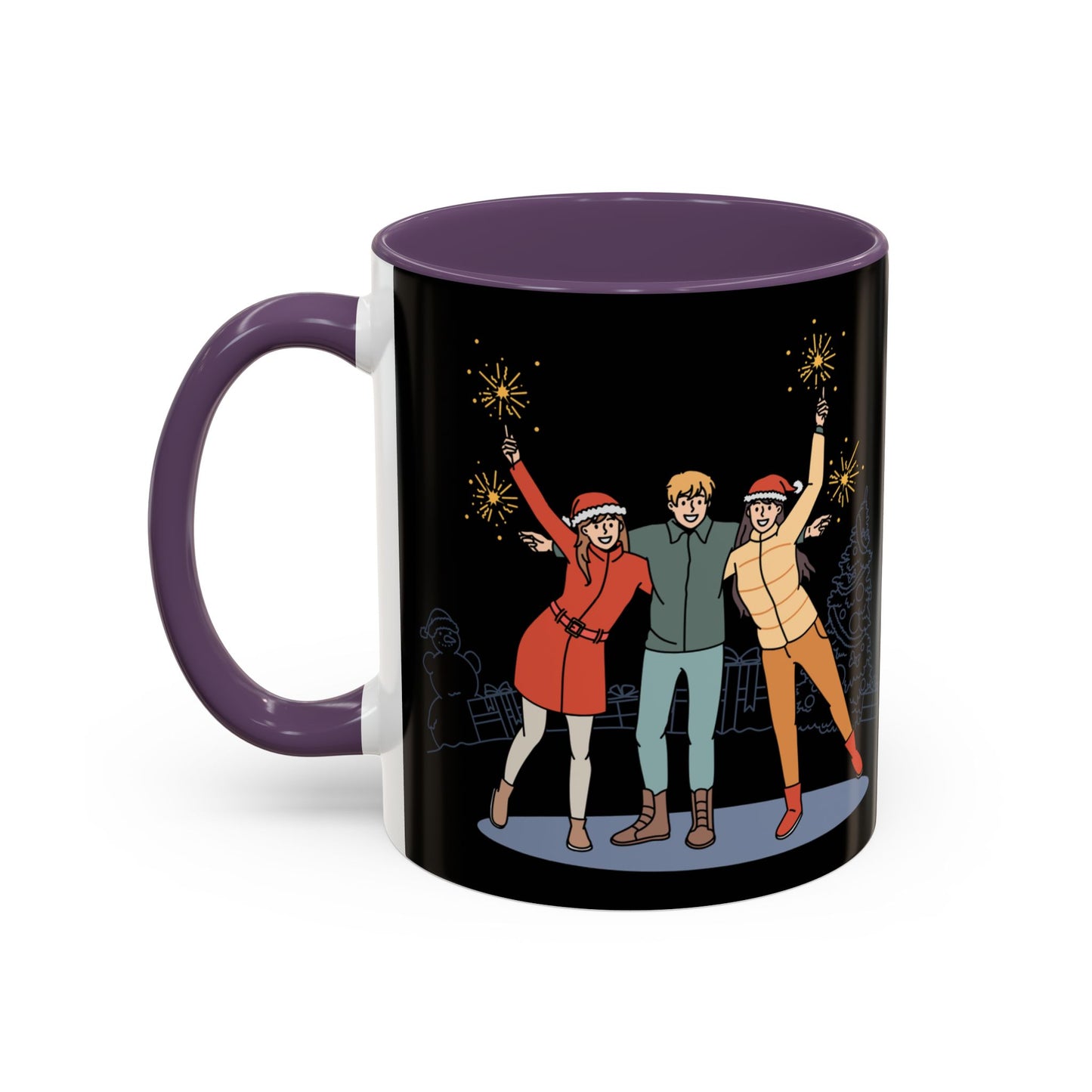 Happy New Year - Accent Coffee Mug (11, 15oz) - 10891