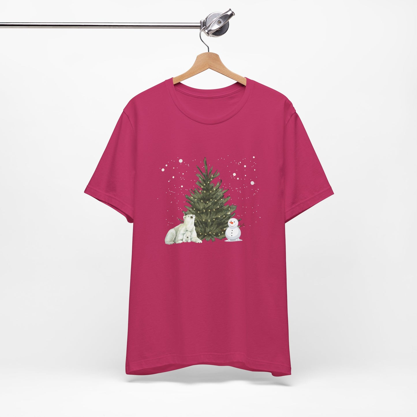 Polar Bear & snowman - Unisex Jersey Short Sleeve Tee - 10021