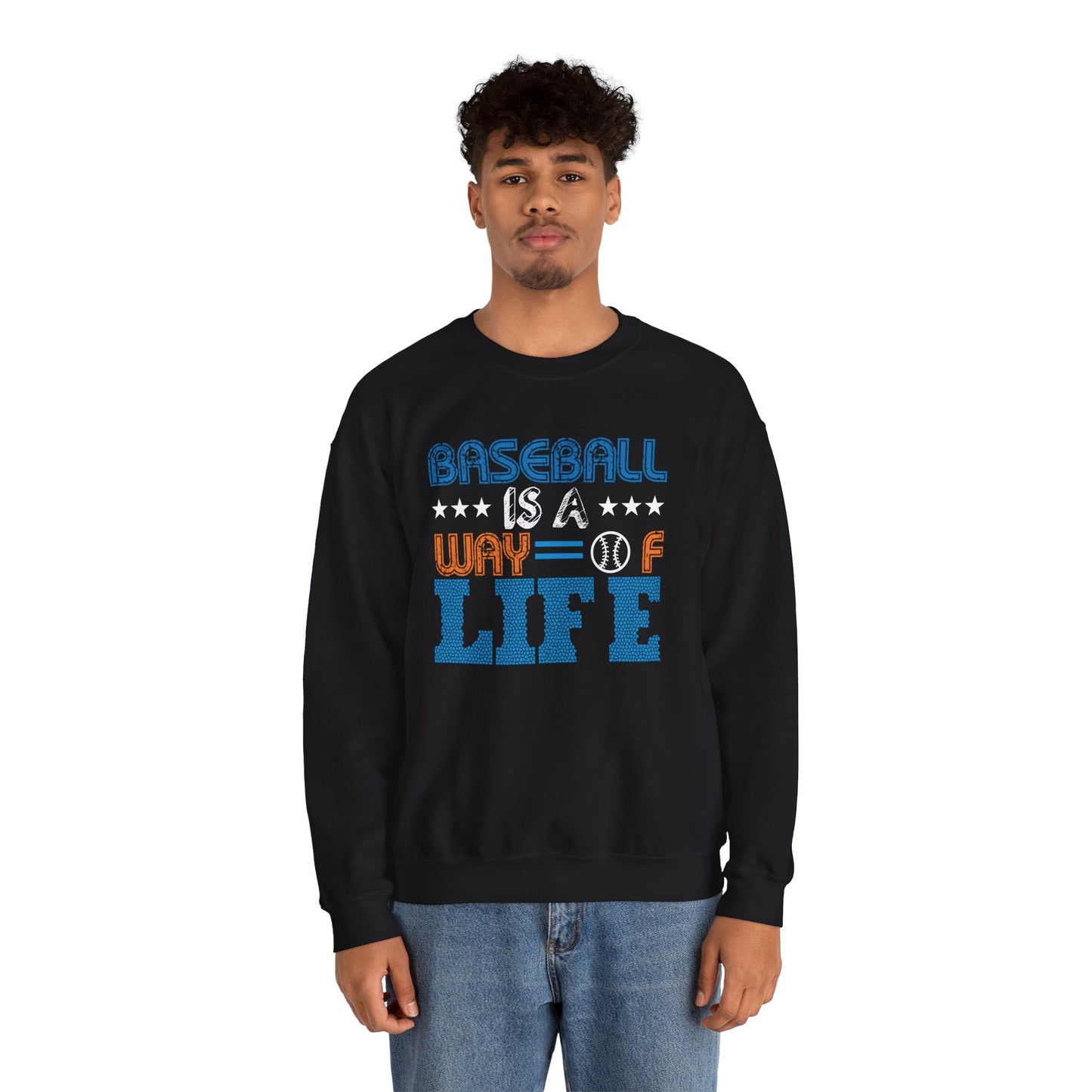 Baseball Is A Way of Life - Unisex Heavy Blend™ Crewneck Sweatshirt