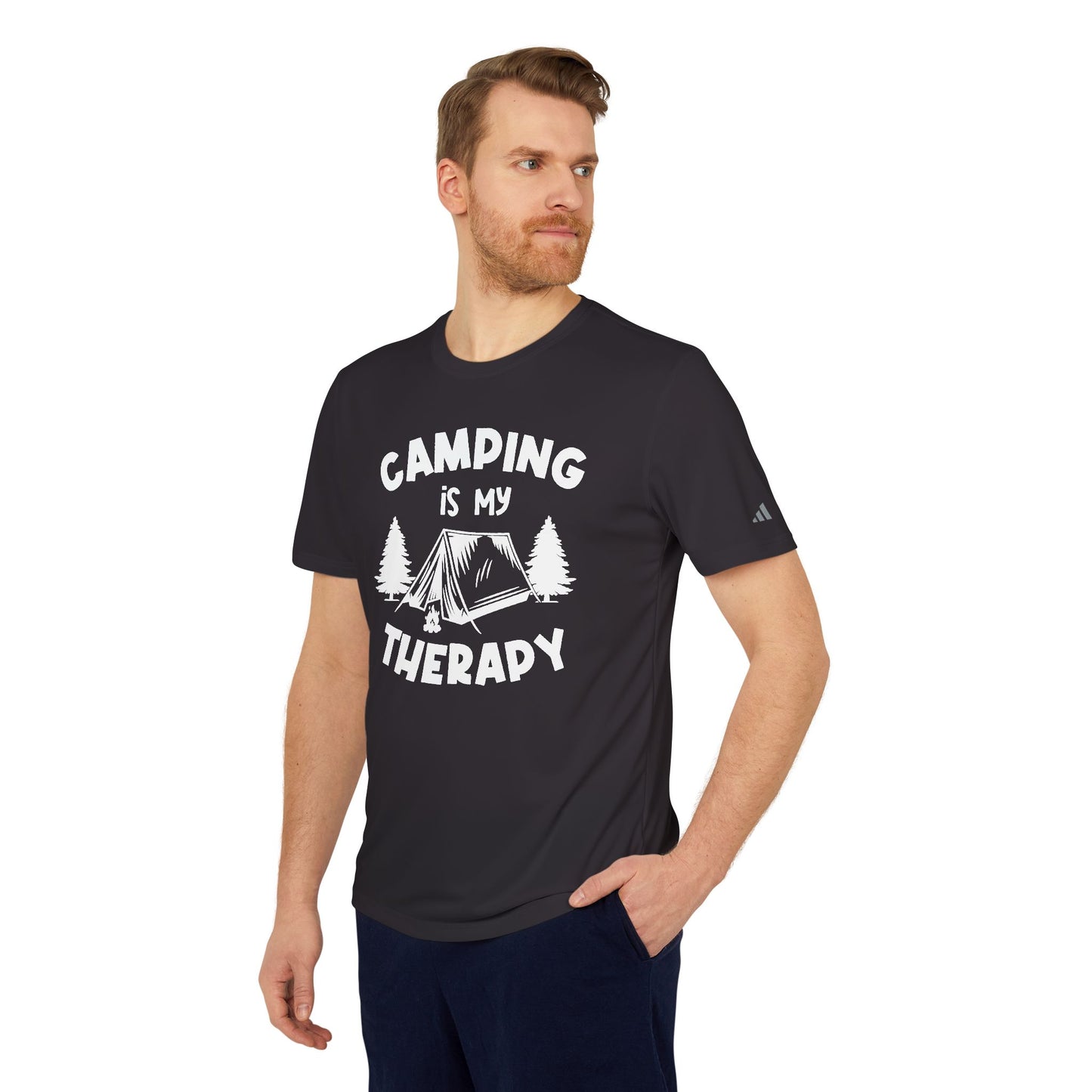 Camping Is My Therapy - Adidas Unisex Sport T-shirt