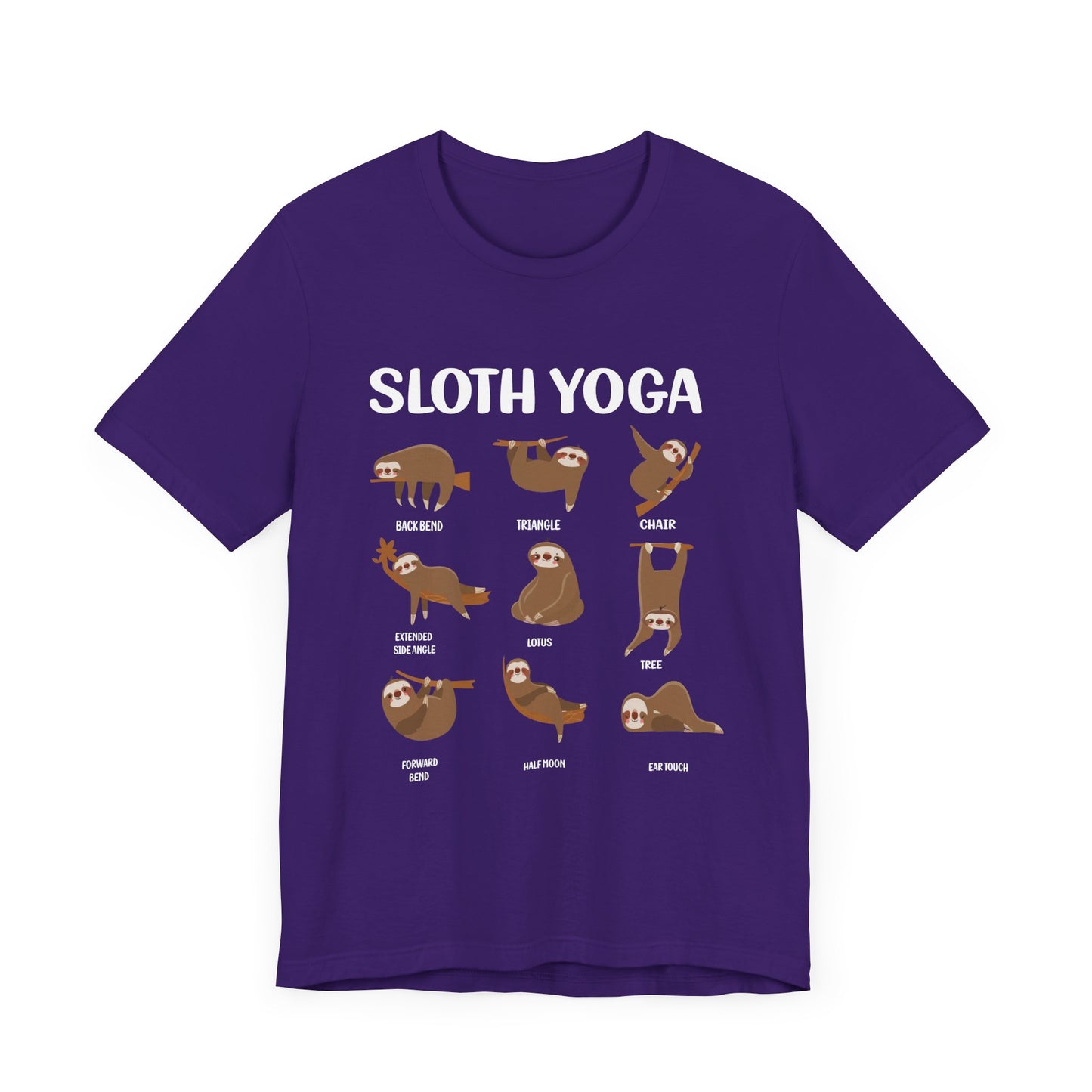 Sloth Yoga - Unisex Jersey Short Sleeve Tee - 12534