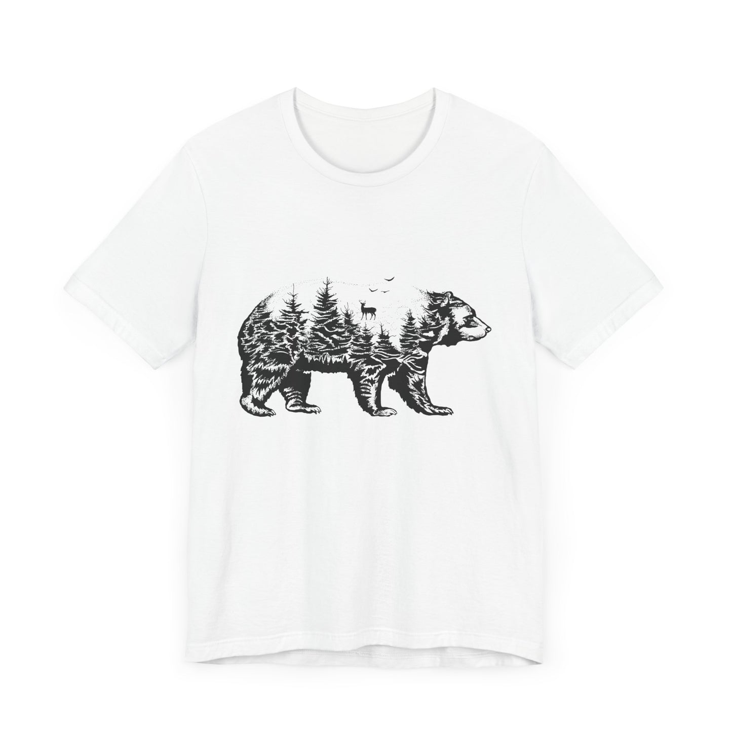 Camping: Bear - Unisex Jersey Short Sleeve Tee