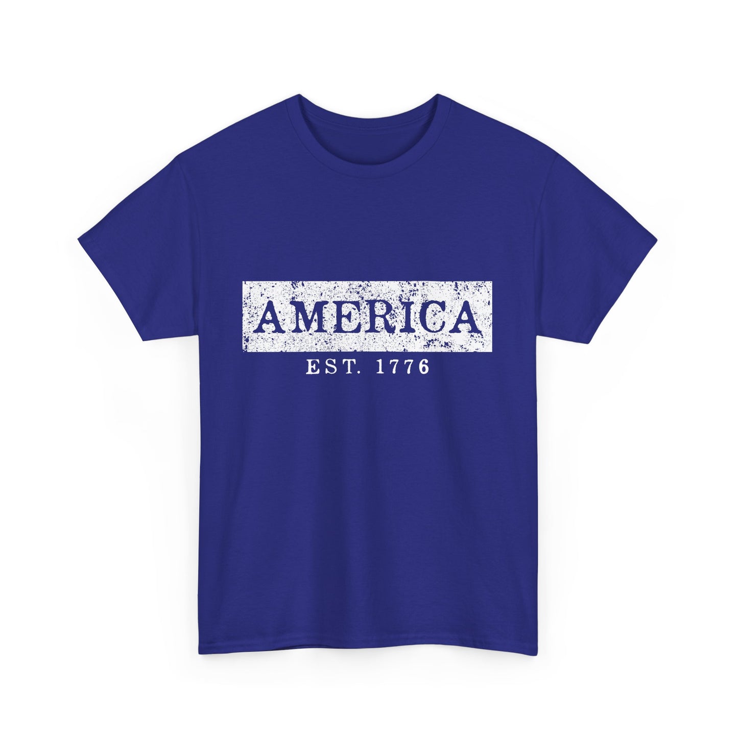 Patriotic Unisex Tee - America EST 1776, Vintage Style Shirt, Independence Day Gift, Casual Wear, Gifts for Him/Her - 13736