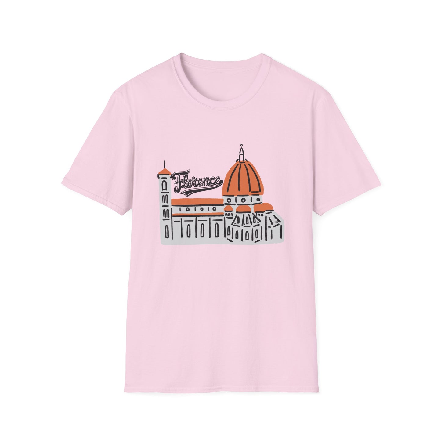 Florence Unisex Softstyle T-Shirt - Casual Travel Tee - 12208