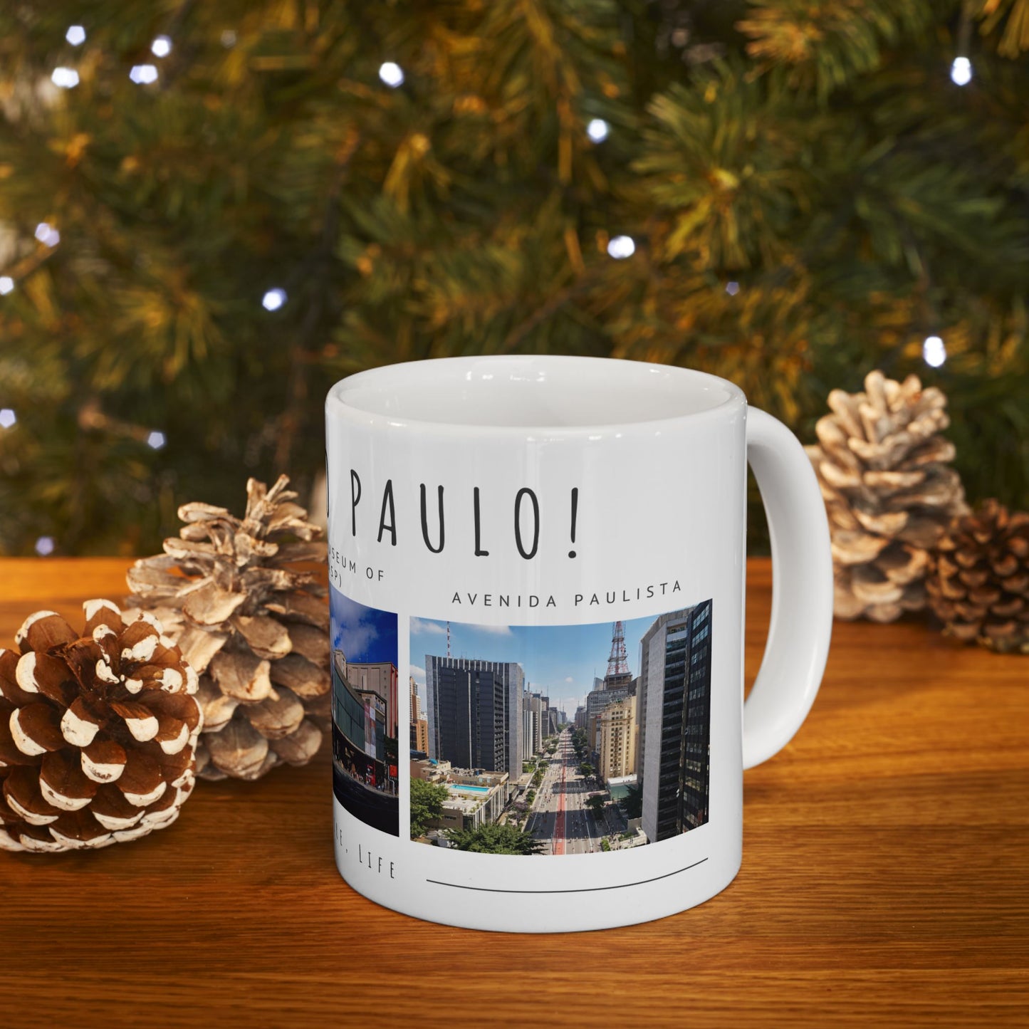Hello Sao Paulo Ceramic Mug – Art, Culture, Life (11oz & 15oz) - 12026