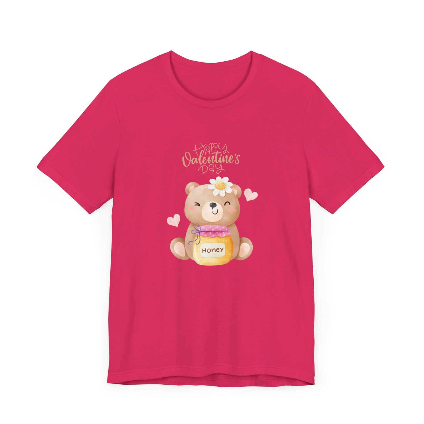 Baby Bear, Happy Valentine's Day - Unisex Jersey Short Sleeve Tee - 11522