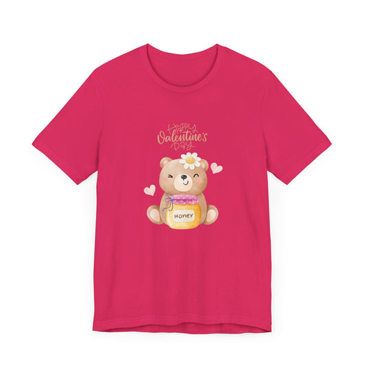 Baby Bear, Happy Valentine's Day - Unisex Jersey Short Sleeve Tee - 11522