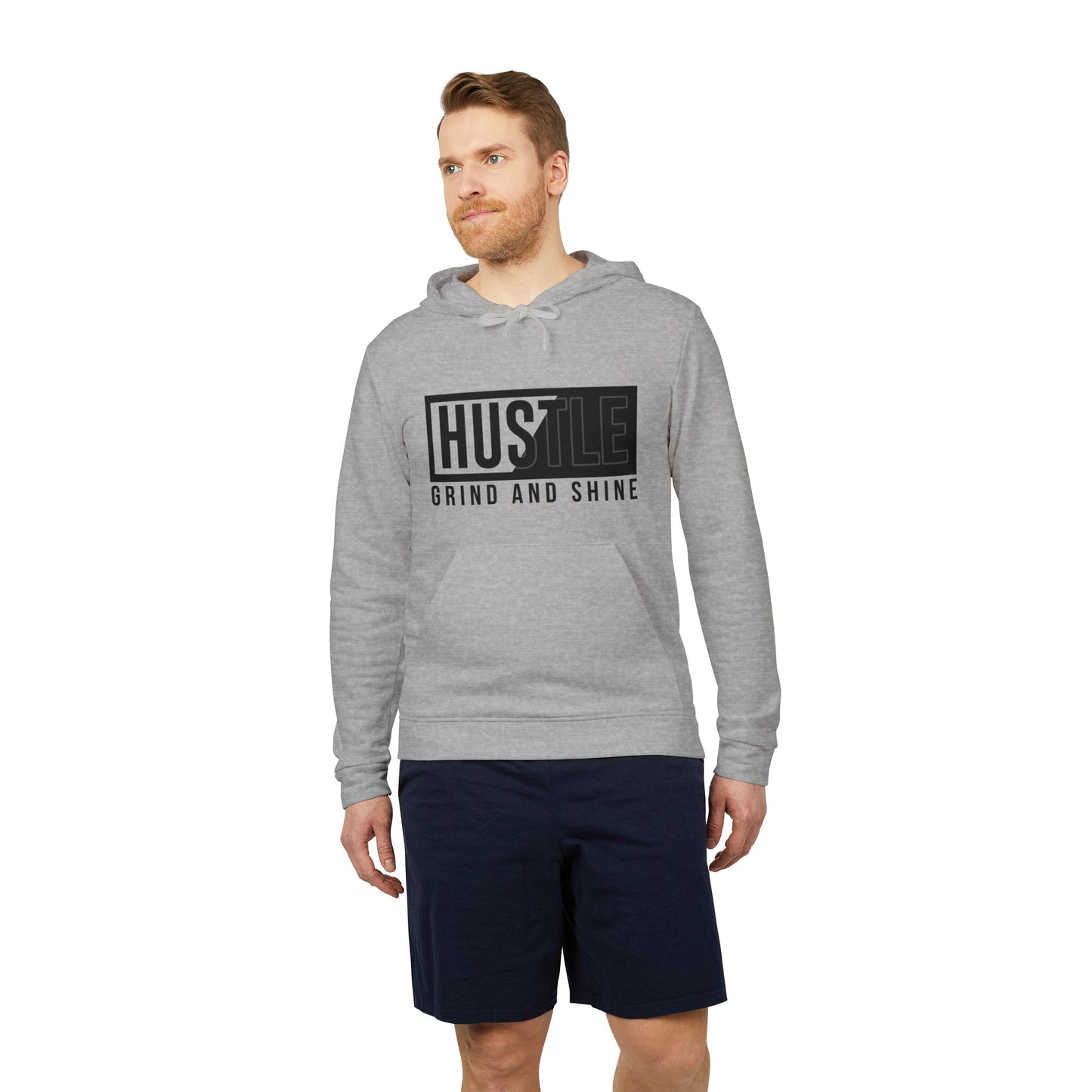 Hustle, Grind And Shine - Adidas Unisex Fleece Hoodie