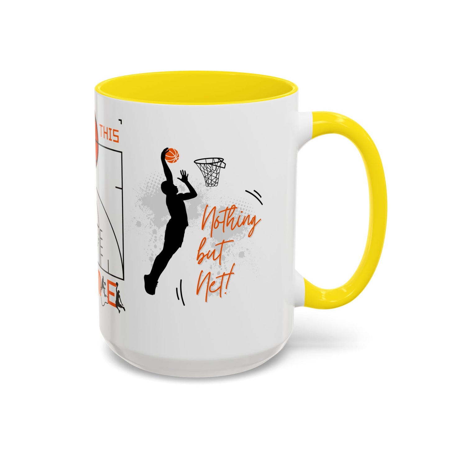 Love This Game, Basketball - Accent Coffee Mug (11, 15oz) - 10718