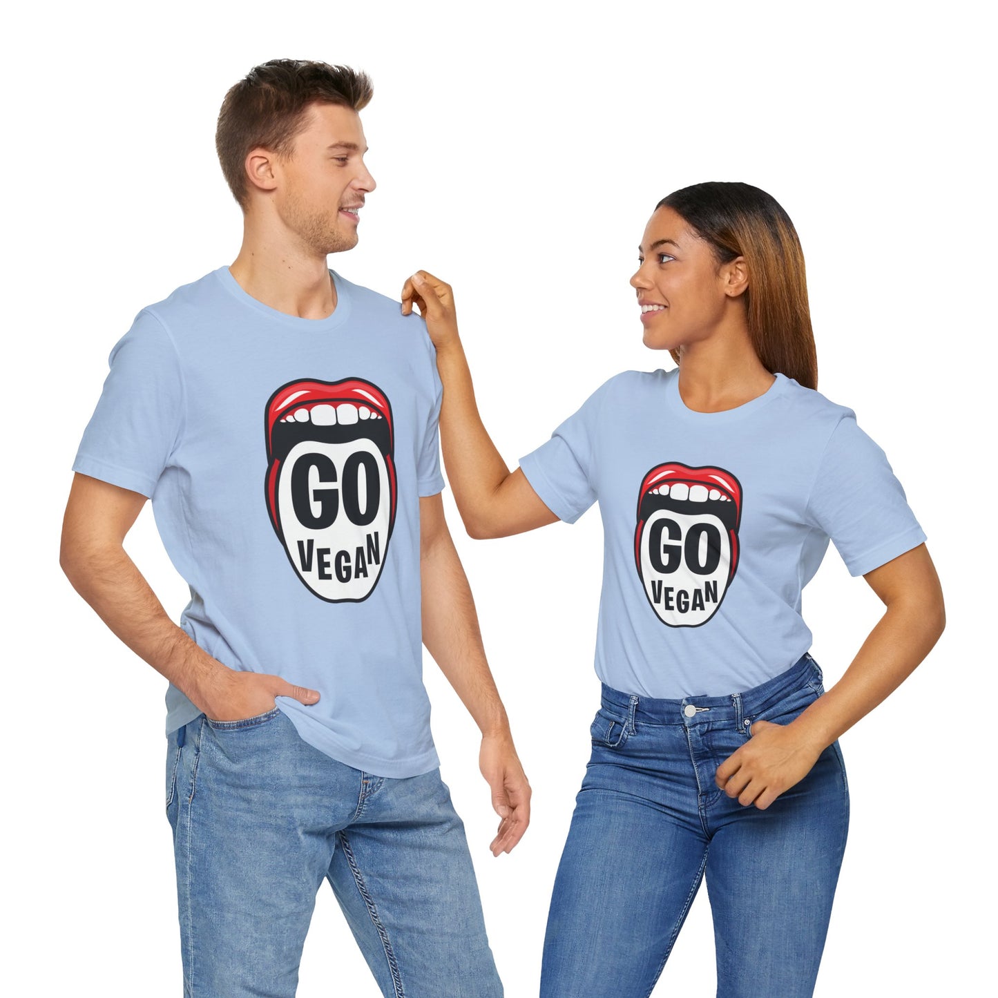 Go Vegan - Unisex Jersey Short Sleeve Tee