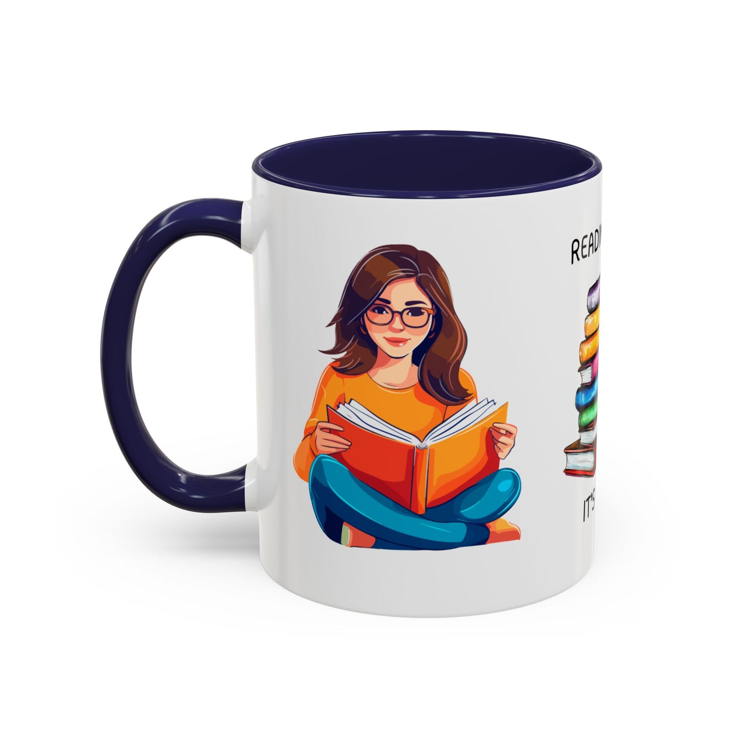 Reading Books, It's My Job - Accent Coffee Mug (11, 15oz) - 10690