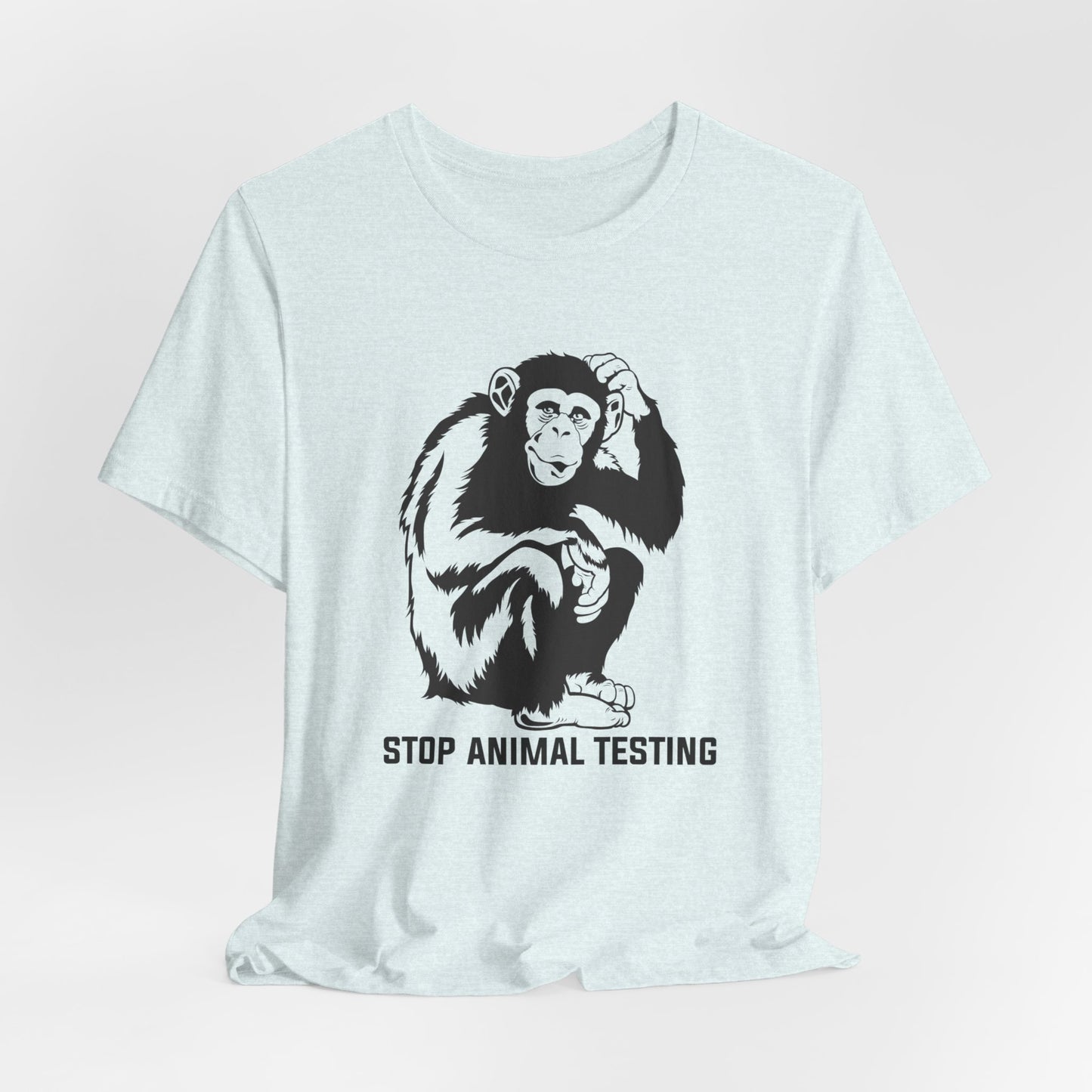 Vegan: Stop Animal Testing - Unisex Jersey Short Sleeve Tee