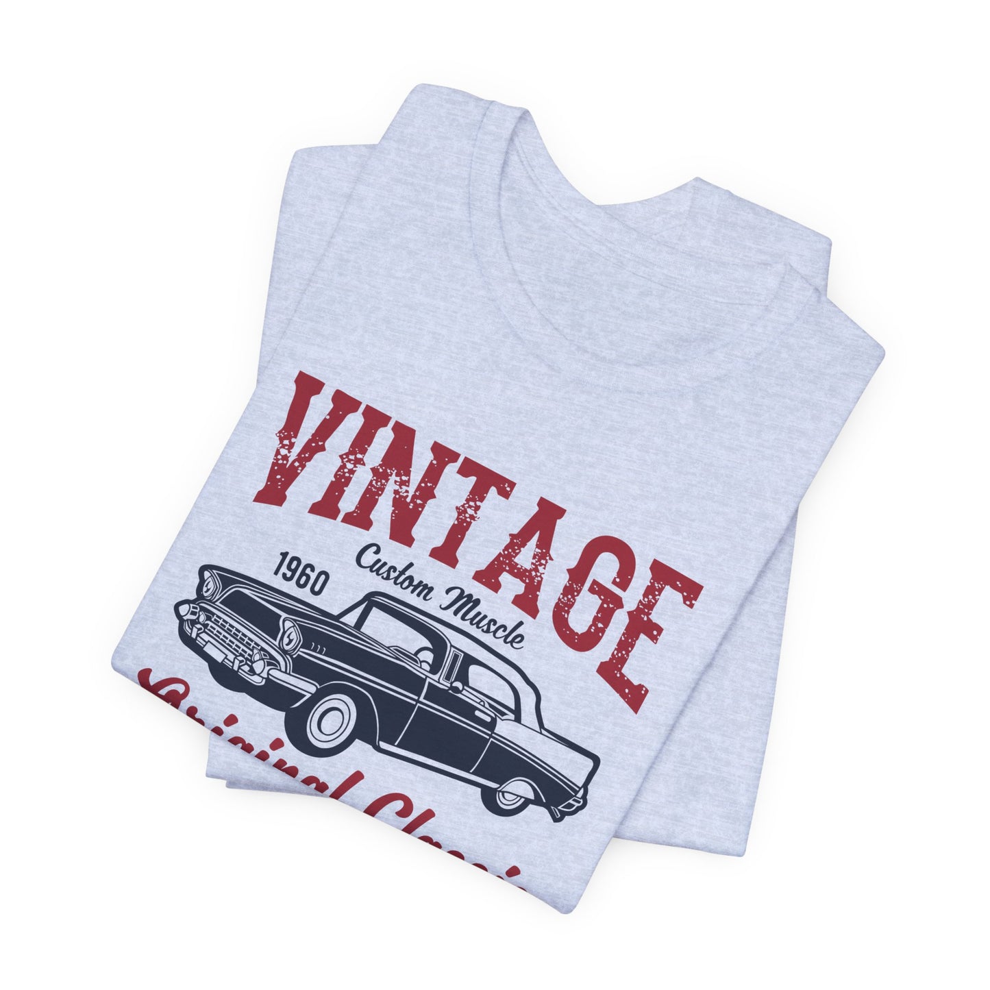 Vintage Custom Muscle, Original Classic - Unisex Jersey Short Sleeve Tee