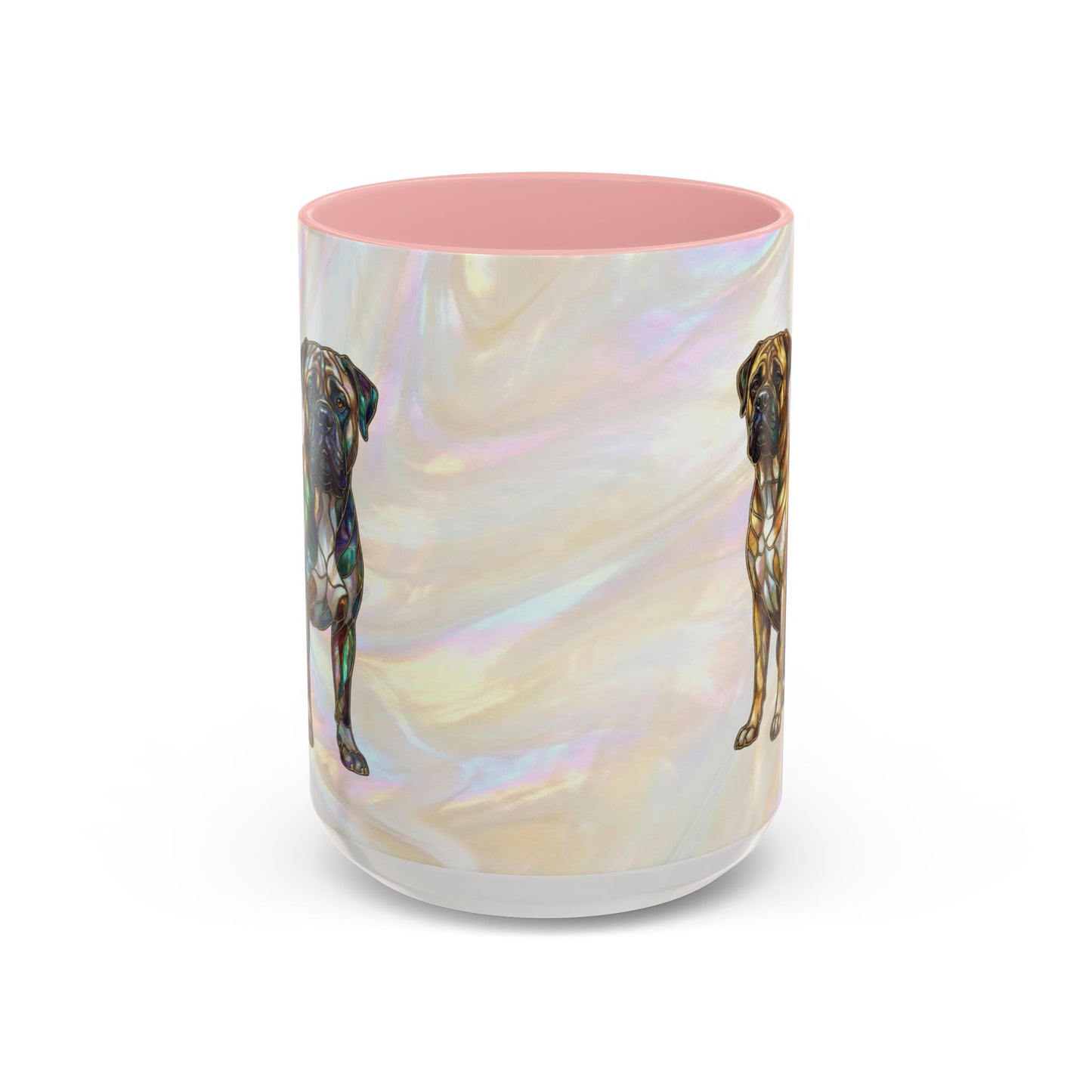 Bull Mastiff Accent Coffee Mug -Stained Glass Style (11/15oz) 14622