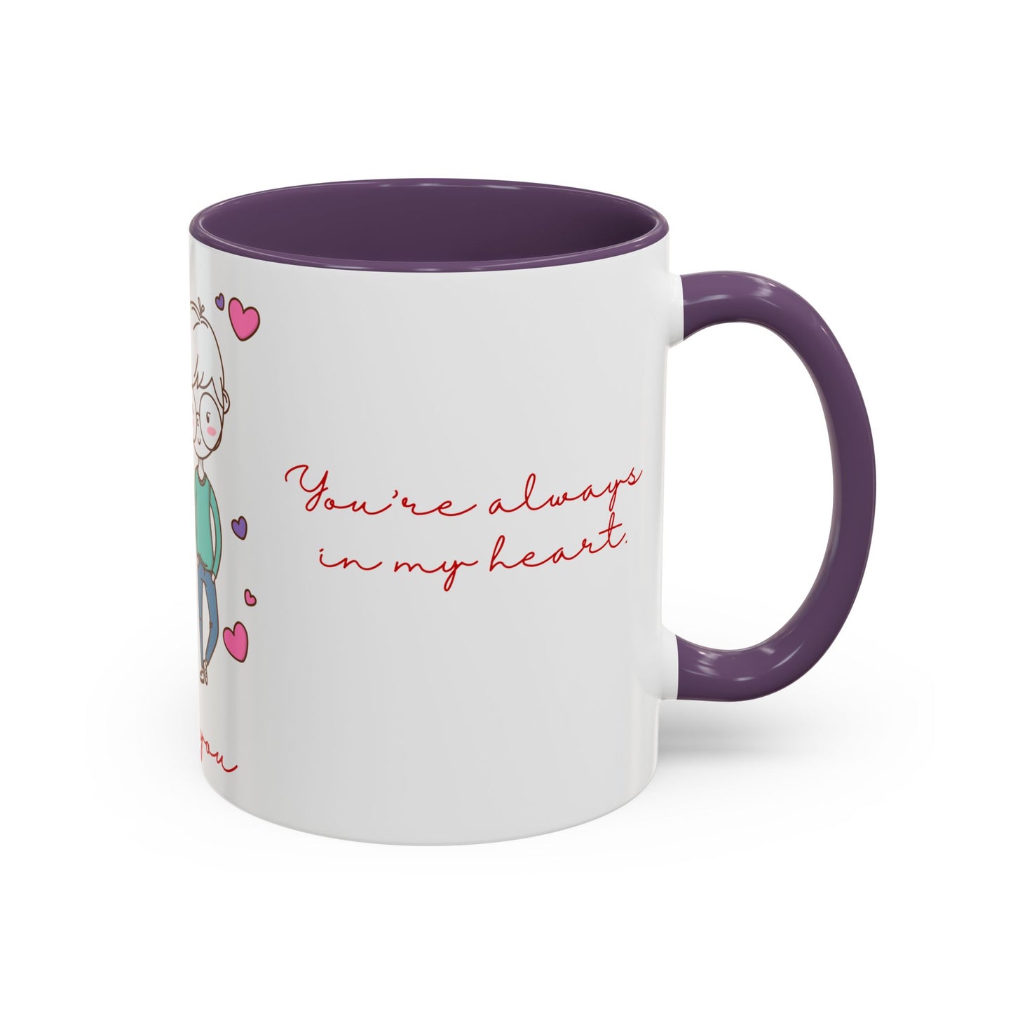Cute Couple, Love You - Accent Coffee Mug (11, 15oz) - 11472