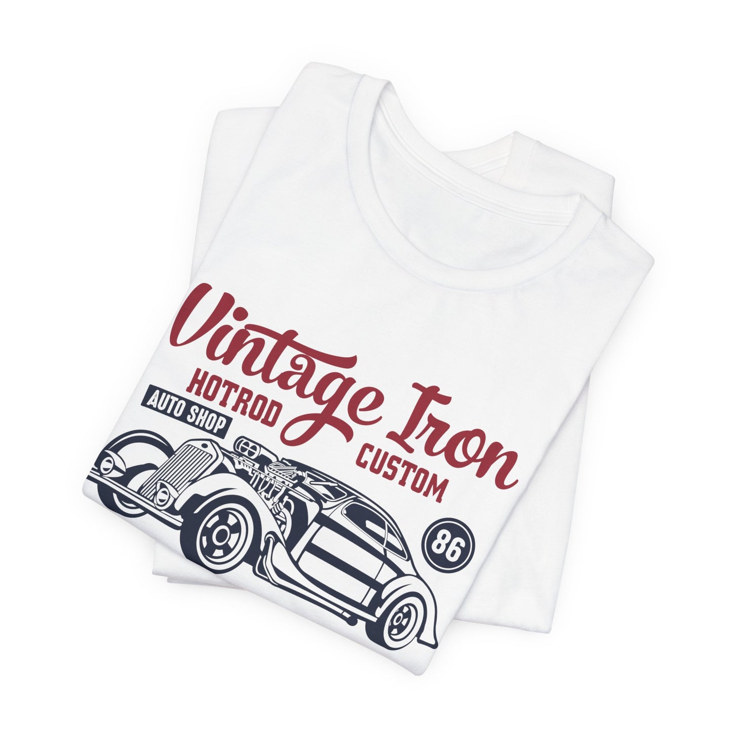 Vintage Iron, Hotrod Custom, Original Classic - Unisex Jersey Short Sleeve Tee - 12609