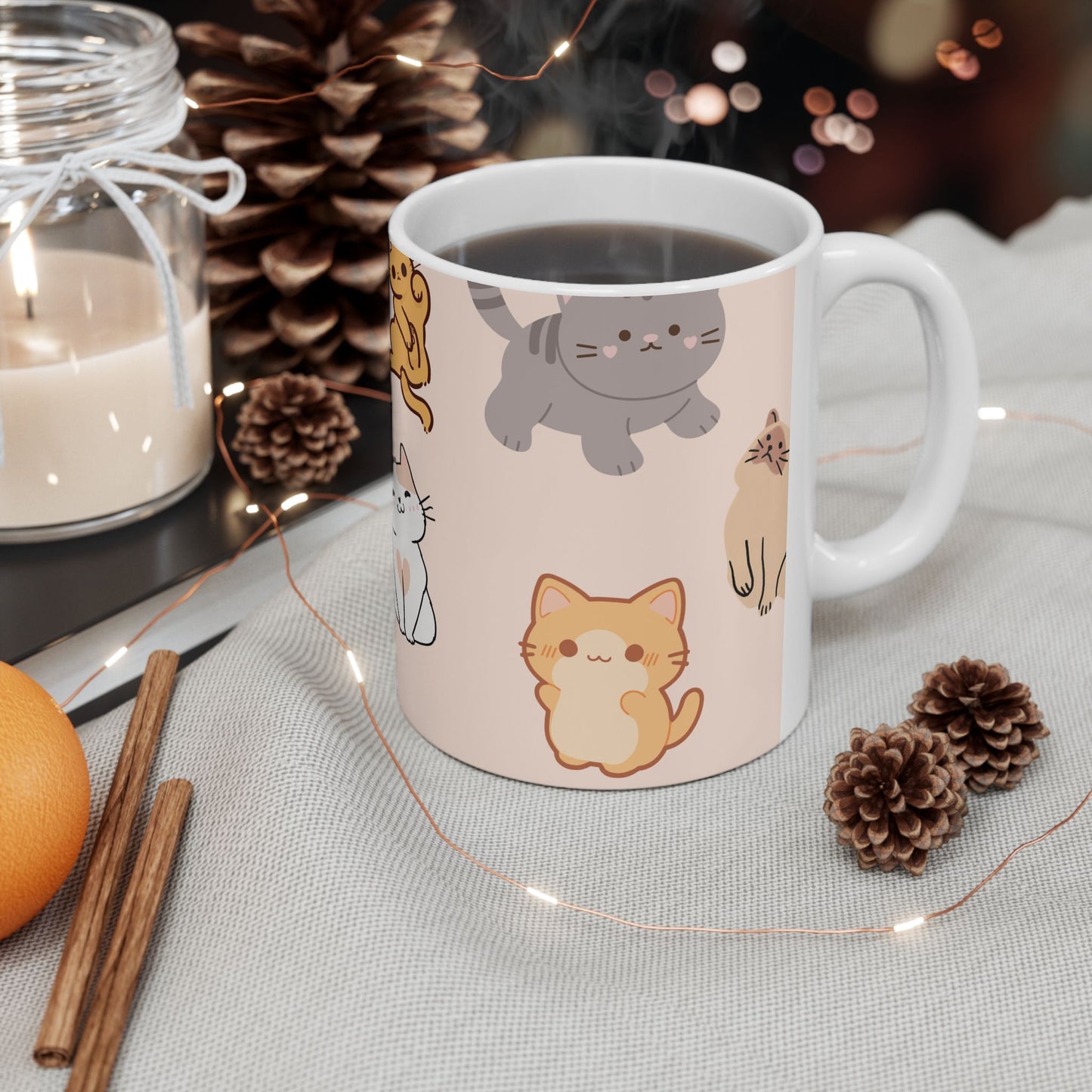 Cute Cats - Ceramic Mug, (11oz, 15oz) - 10903