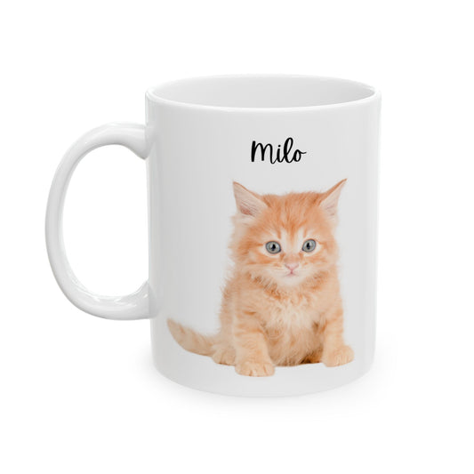 Personalised Cat Ceramic Mug - Perfect Gift for Cat Lovers, Cozy Home Decor, Tea/Coffee Mug, Birthday Present - 14209