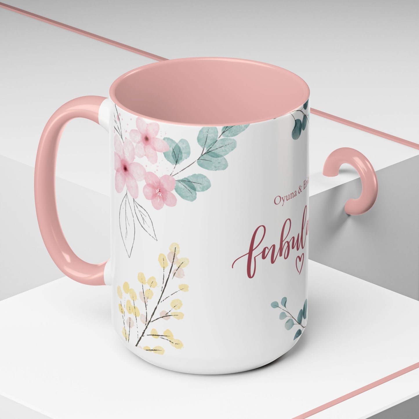 Fabulous, Name, Customizable - Accent Coffee Mug (11, 15oz) - 10965