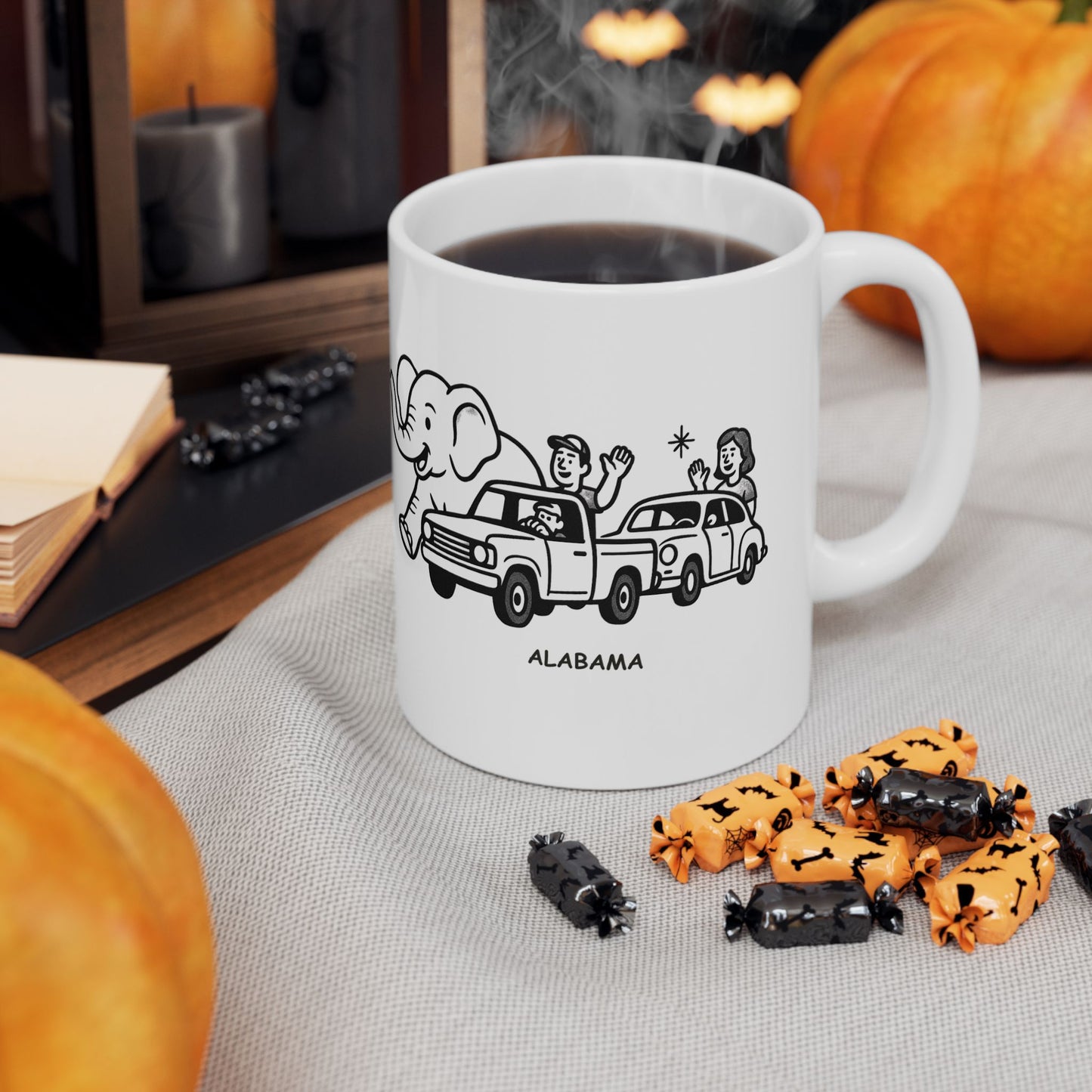 "In Alabama, we don’t do traffic; we do parades." Ceramic Mug - 11oz & 15oz - 12779