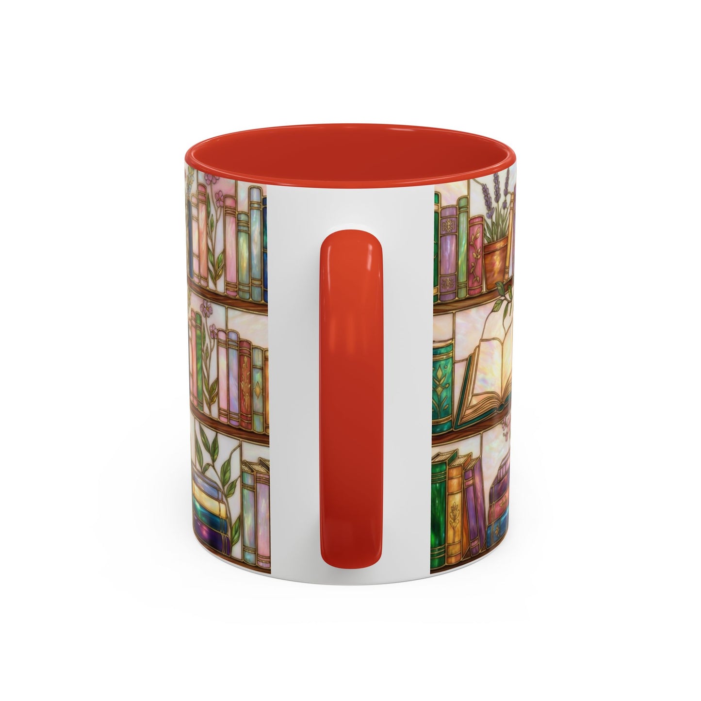 Bookish Accent Coffee Mug — Stained Glass Design (11/15 oz) - 14528