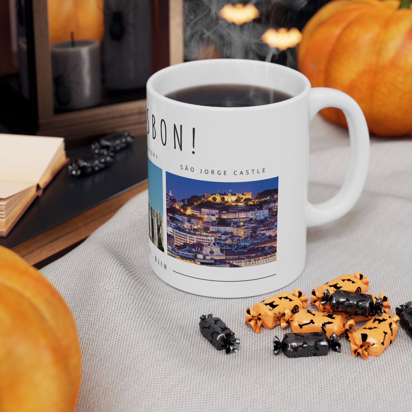 Hello Lisbon! Ceramic Mug - 11oz & 15oz, Perfect Souvenir for Travelers - 12089