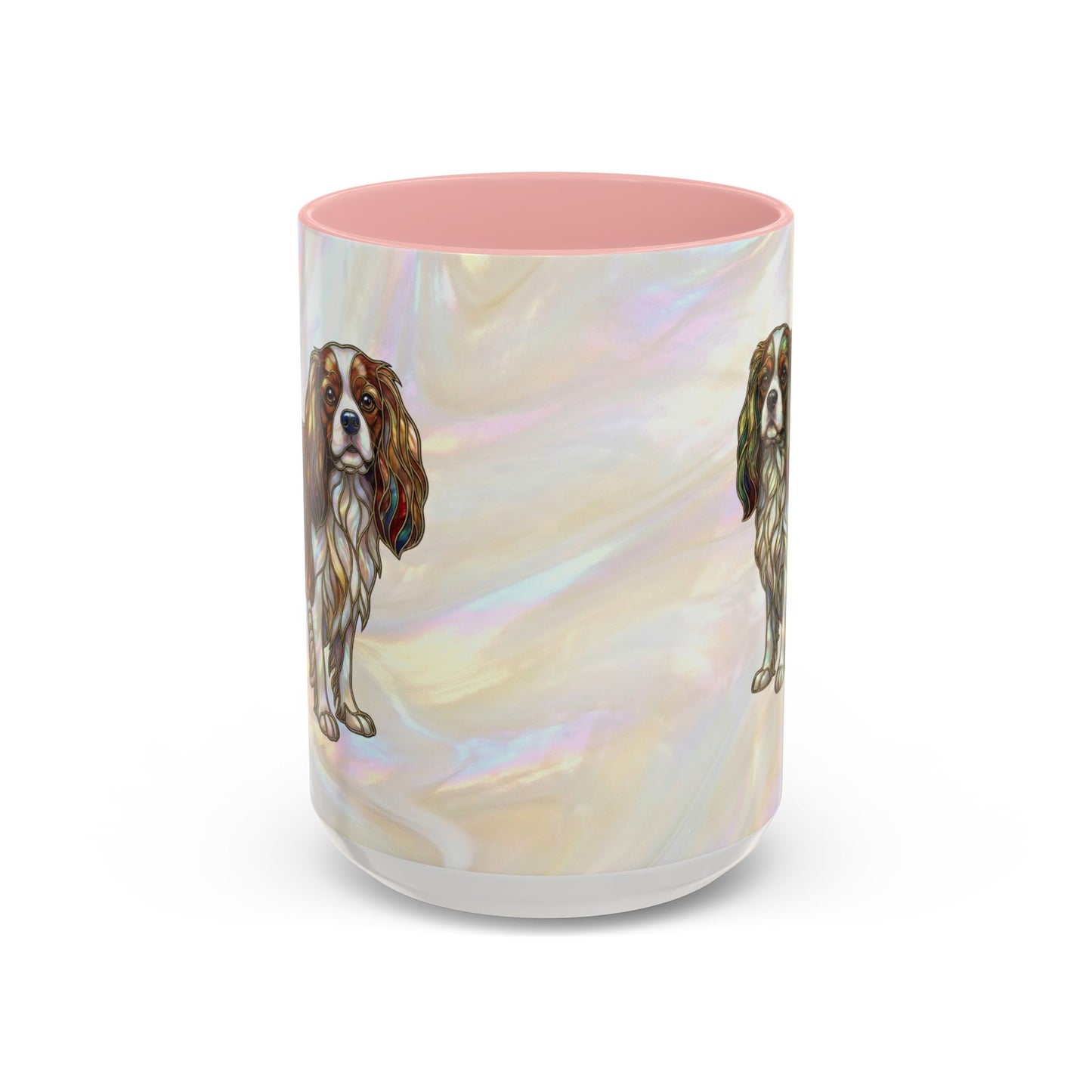 Cavalier King Charles Accent Coffee Mug -Stained Glass Style (11/15oz) - 14624