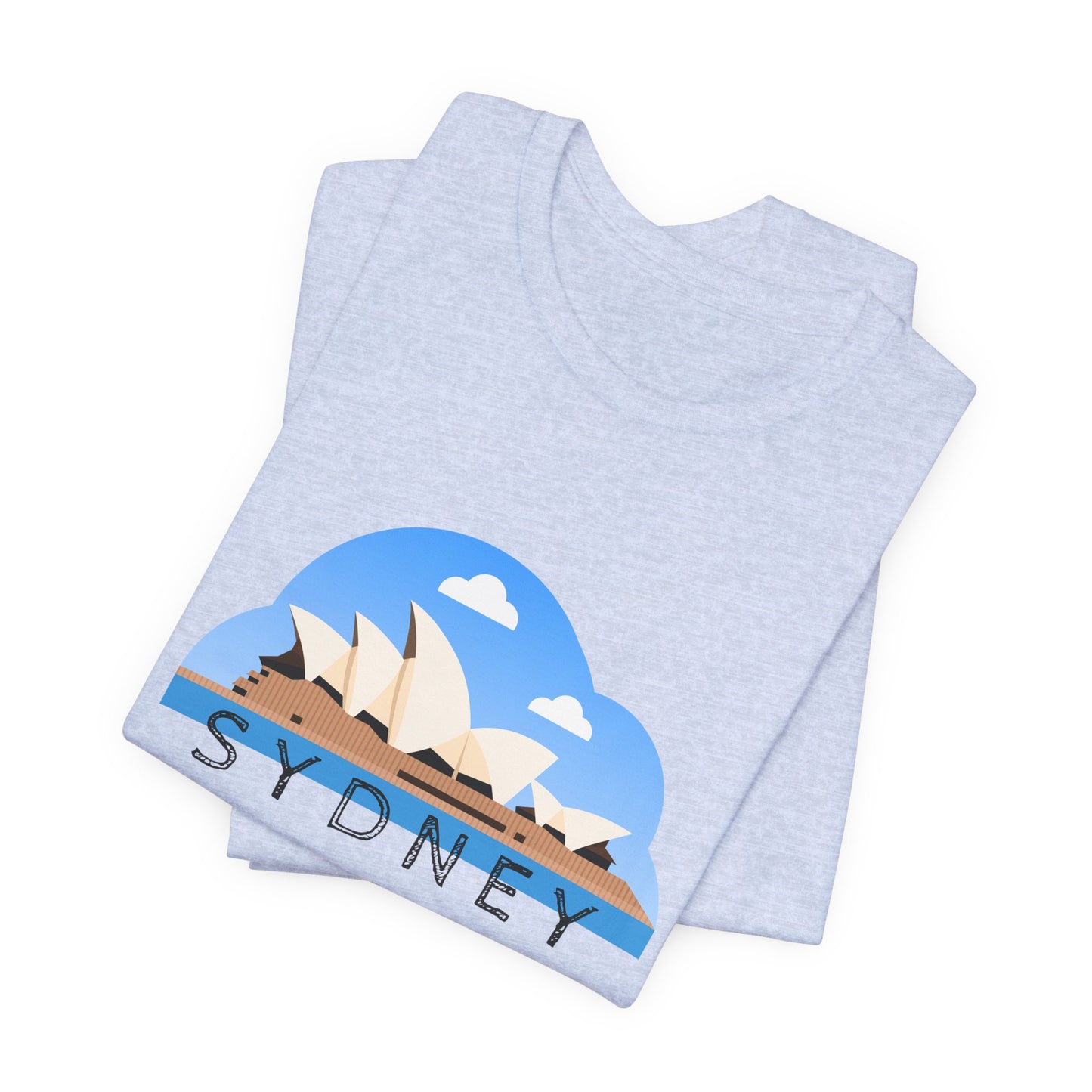 Sydney Graphic Unisex Jersey Tee - Coastal Vibes T-Shirt - 12044