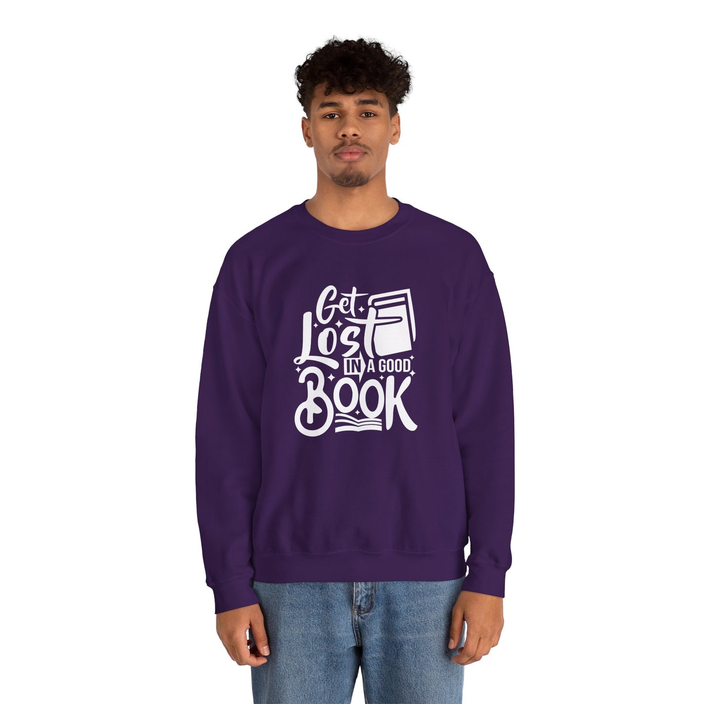 Get Lost in A Good Book - Unisex Heavy Blend™ Crewneck Sweatshirt - 10691