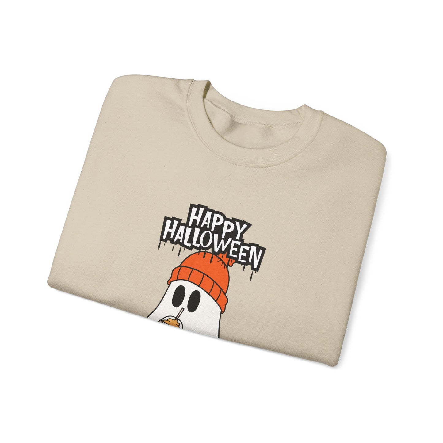 Happy Halloween, Ghost - Unisex Heavy Blend™ Crewneck Sweatshirt