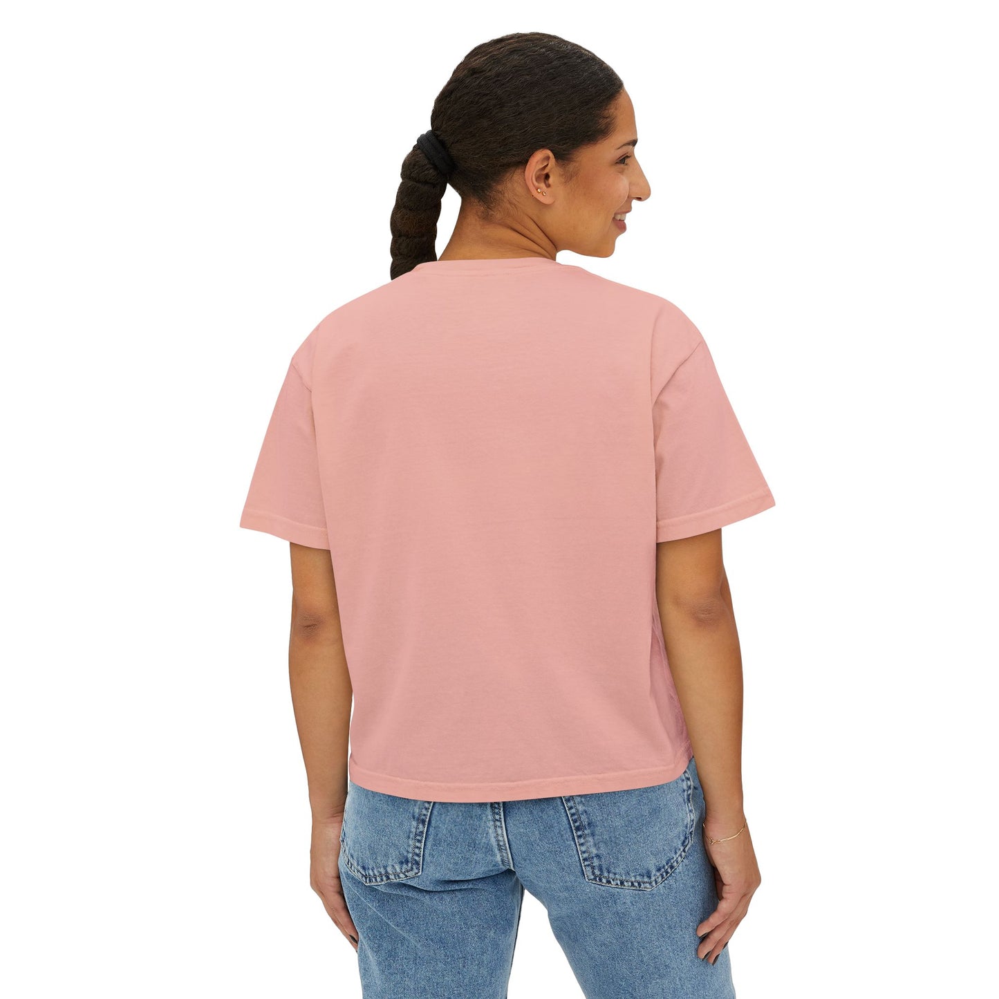 Bloom With Grace Floral Boxy Tee,  “Grow Through It” Inspirational Women’s T-Shirt - 14944