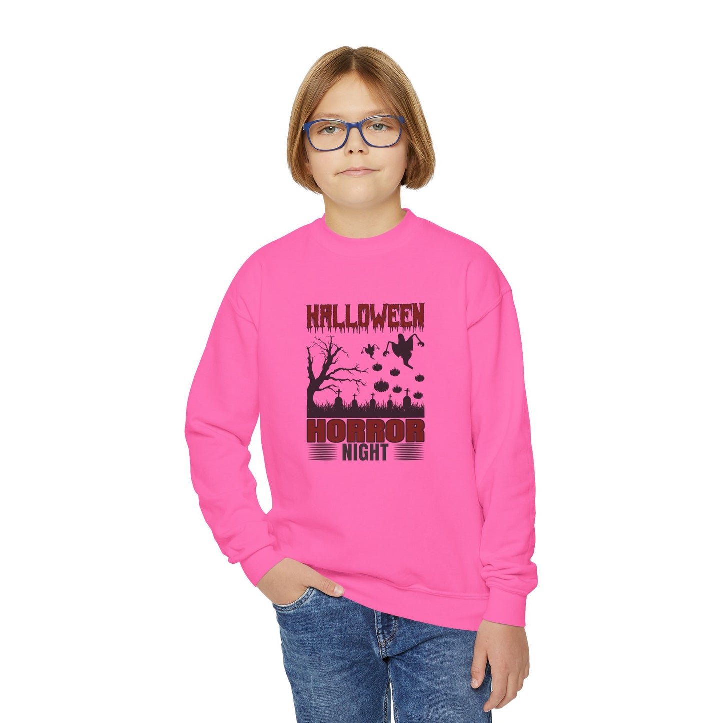 Halloween Horror Night - Youth Crewneck Sweatshirt