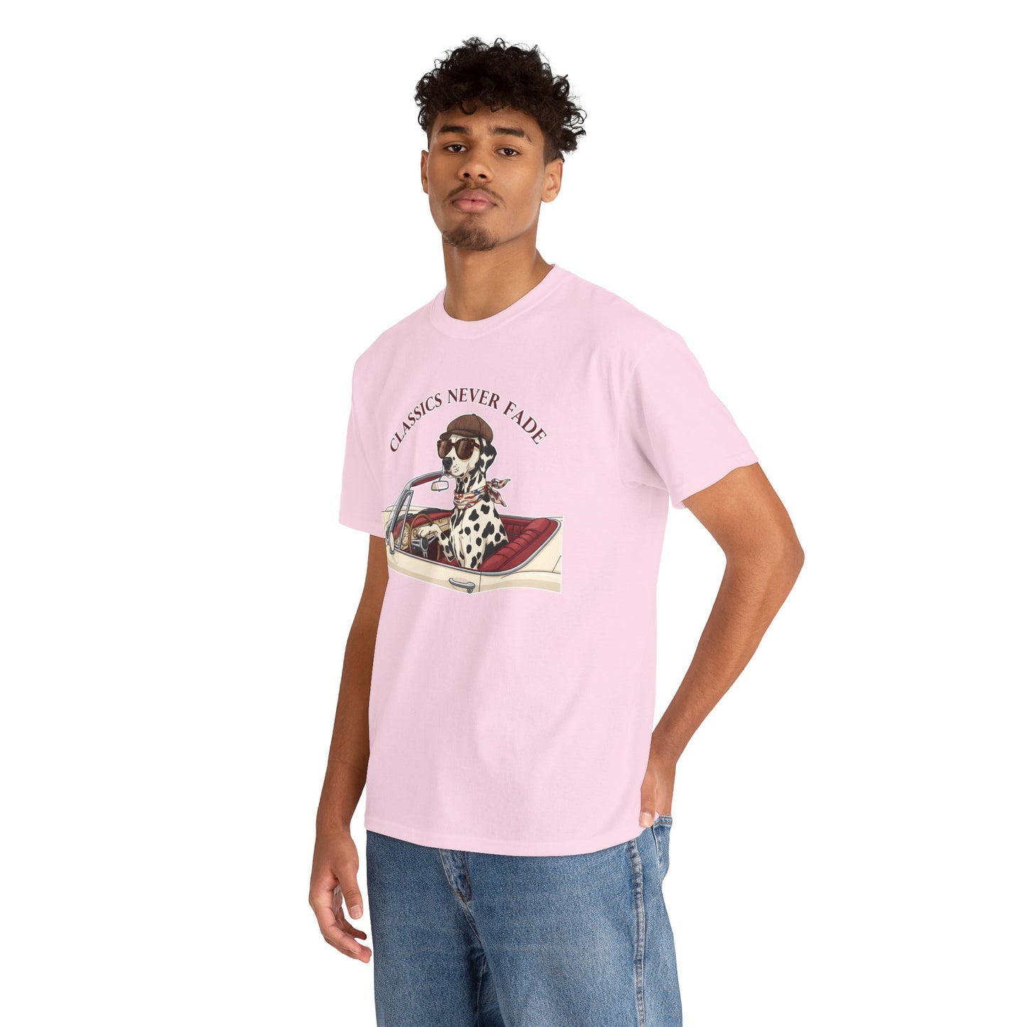Retro Dog Driving T-Shirt – “Classics Never Fade” Vintage Convertible Tee Gift - 14850