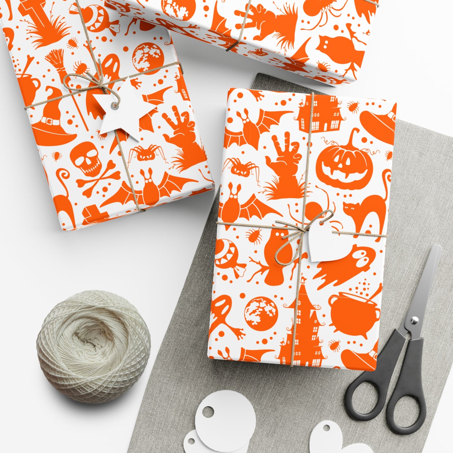 Orange Halloween - Gift Wrap Papers