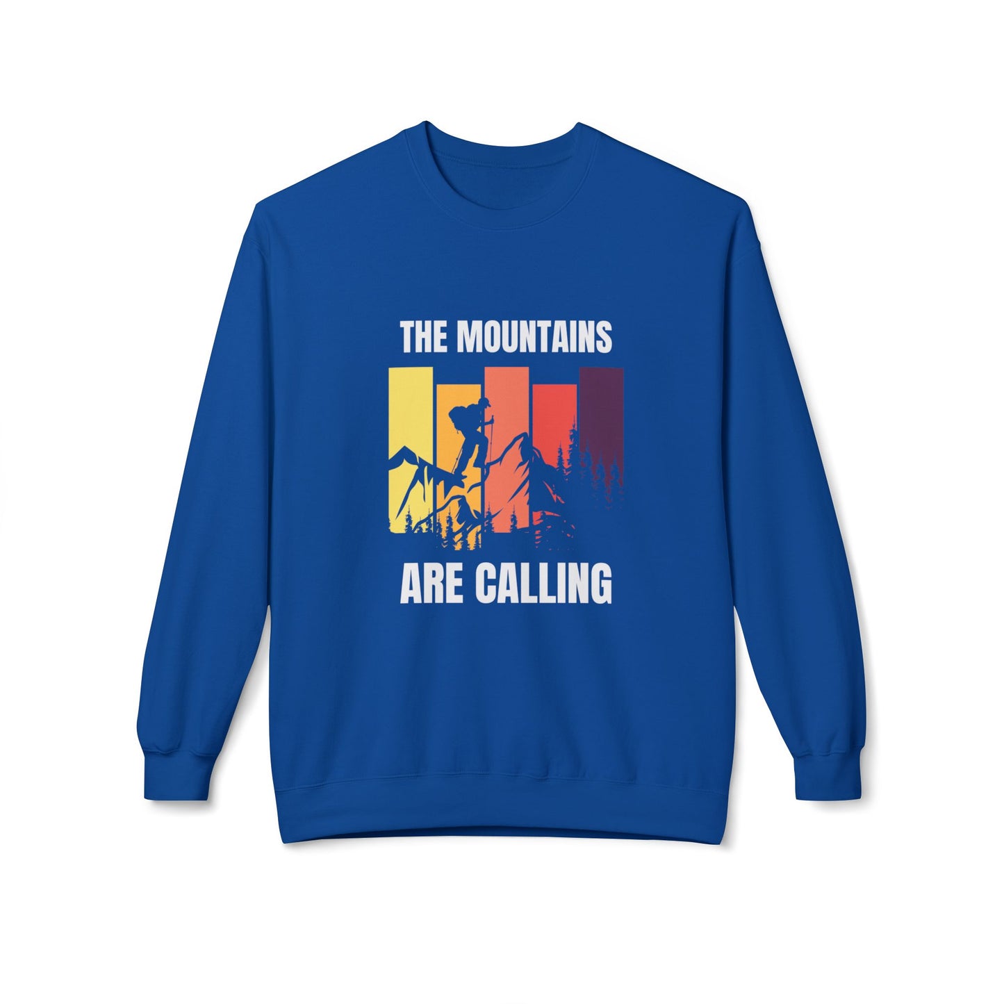 Mountains Are Calling - Unisex Midweight Softstyle Fleece Crewneck Sweatshirt - 10617