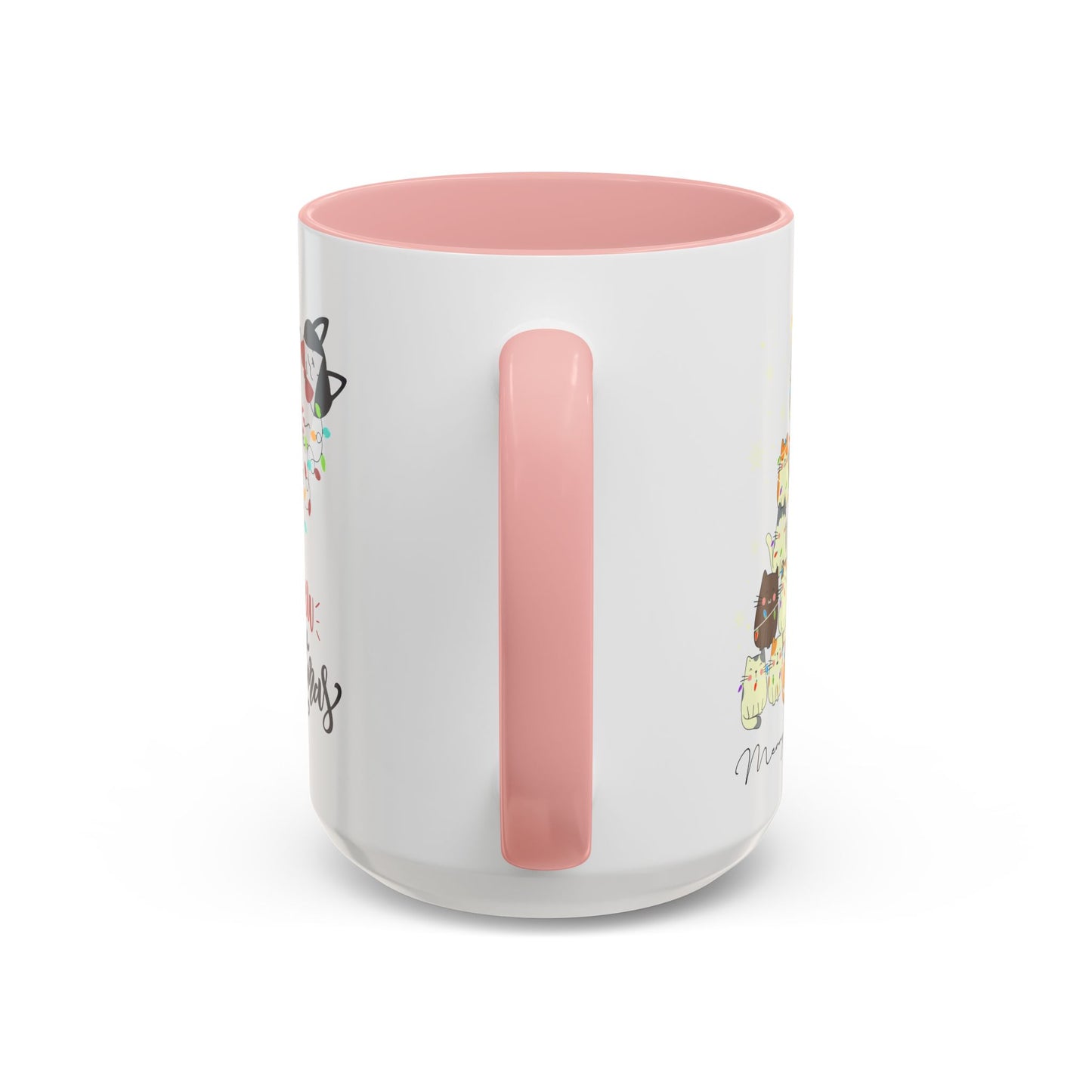 Meowy Christmas - Accent Coffee Mug (11, 15oz)