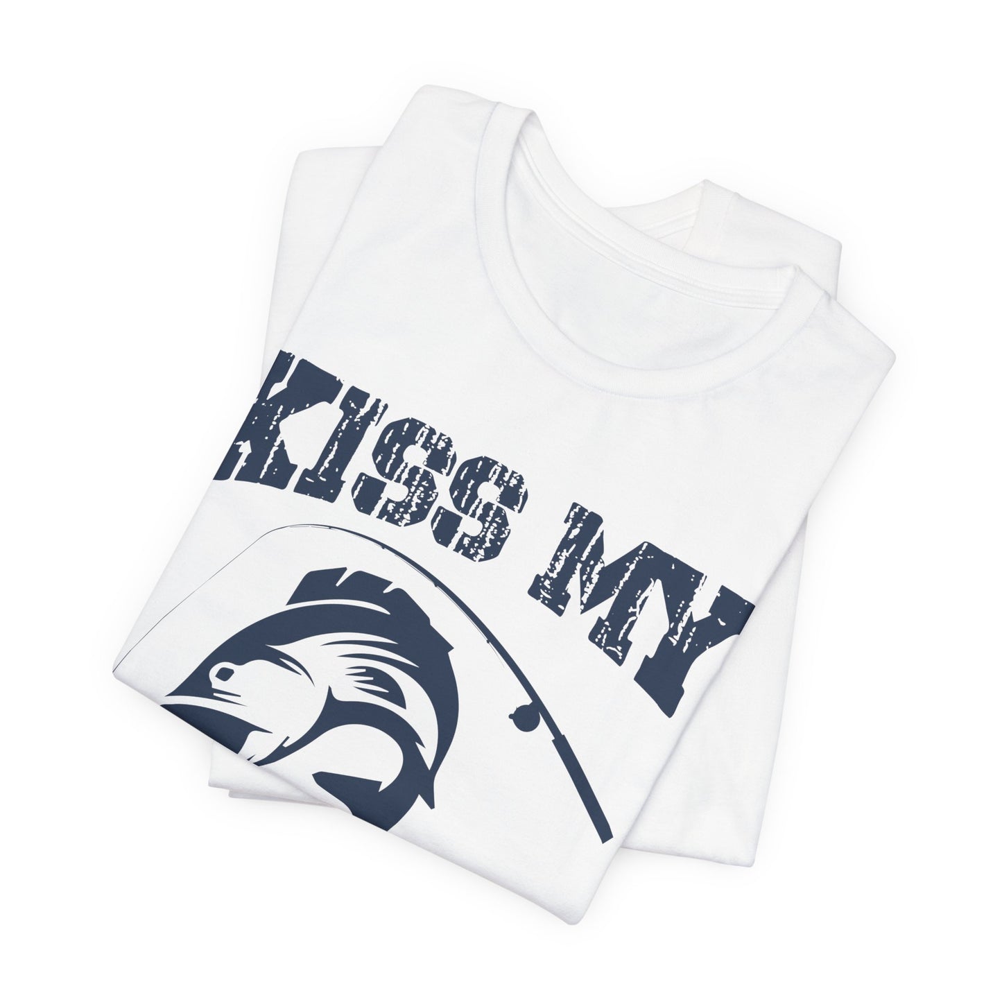 Fishing:  Kiss My Bass - Unisex Jersey Short Sleeve Tee - 14021