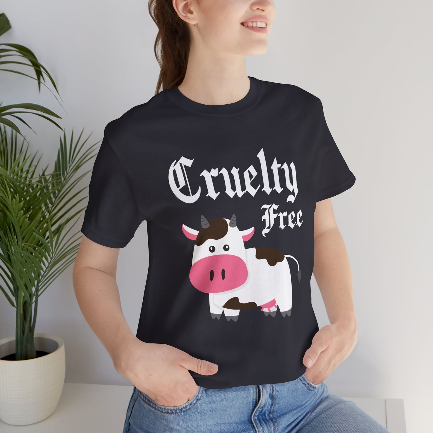 Vegan: Cruelty Free - Unisex Jersey Short Sleeve Tee