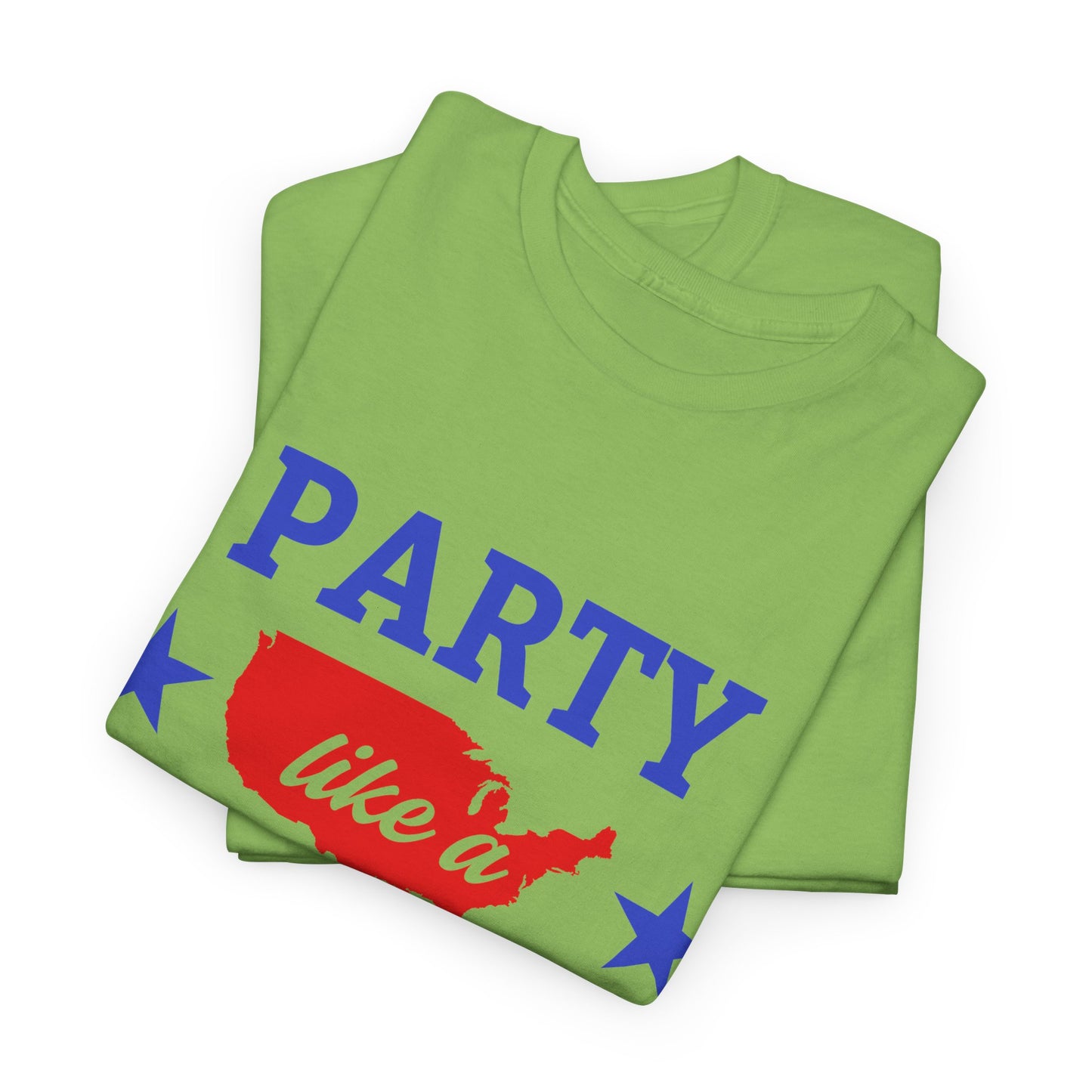 Patriotic Party Tee - Celebrate Independence, Fun Gatherings, BBQs, Gift for Patriots, Unisex Heavy Cotton T-shirt - 13732