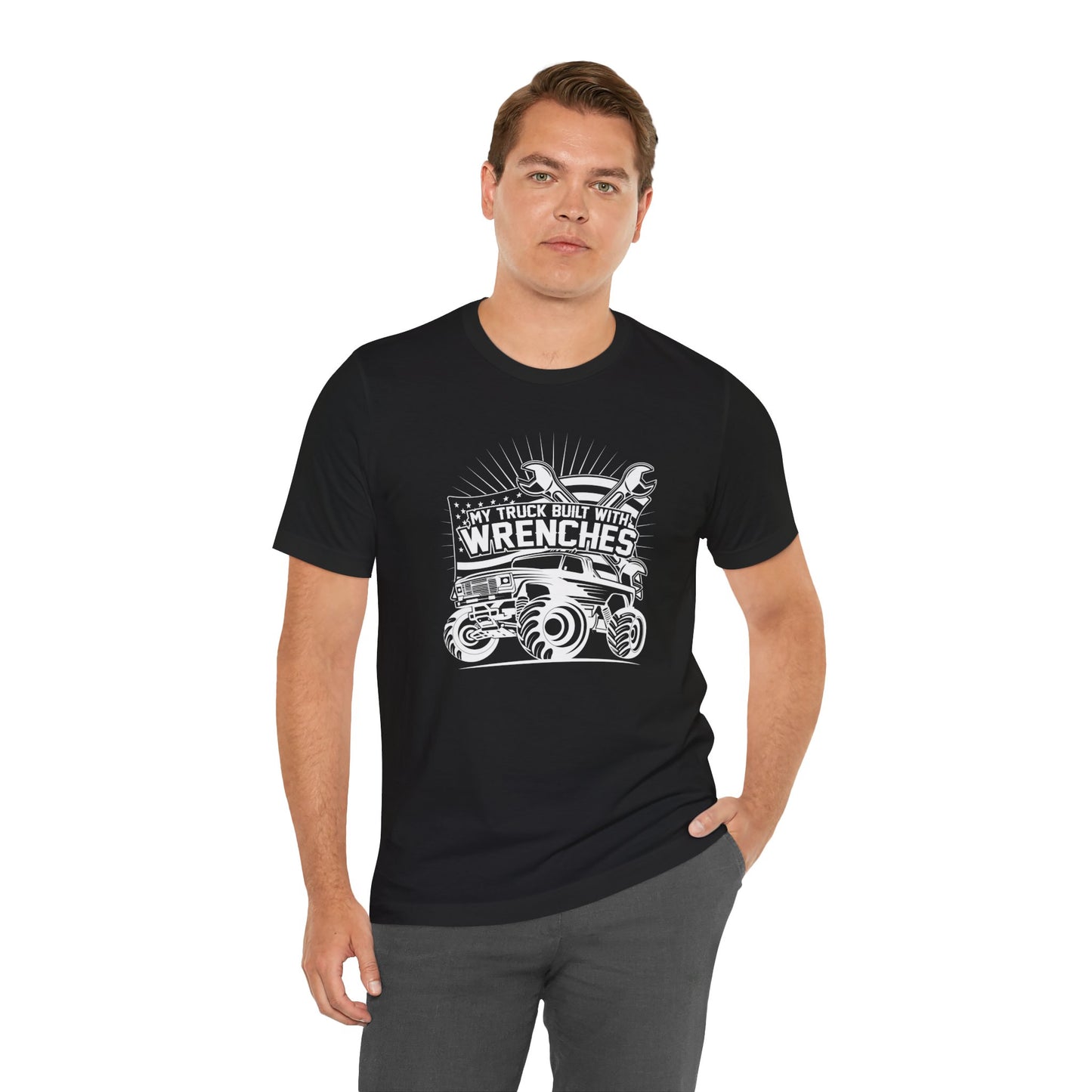 My Truck Built With Wrenches - Unisex Jersey Short Sleeve Tee