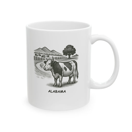 "Alabama: The only state with more cows than traffic." Ceramic Mug – 12793
