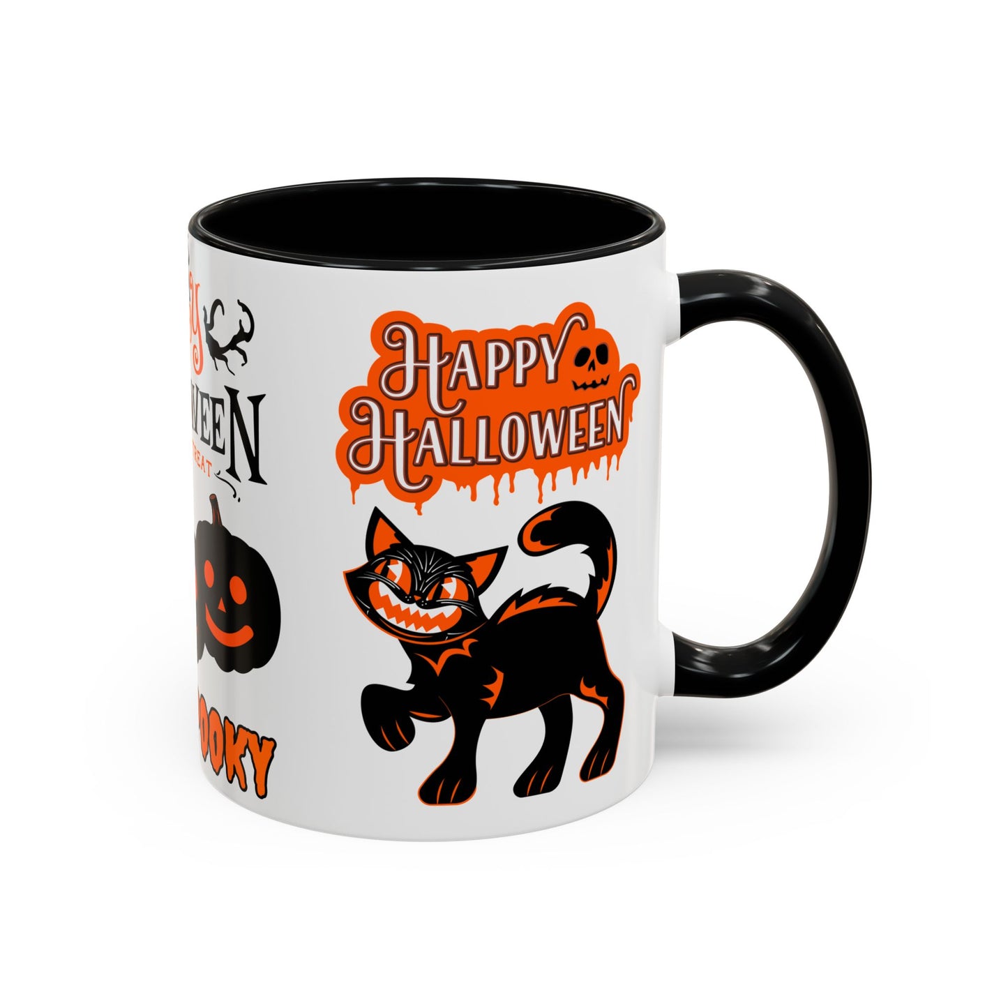 Happy Halloween, Stay Spooky - Accent Coffee Mug (11, 15oz)