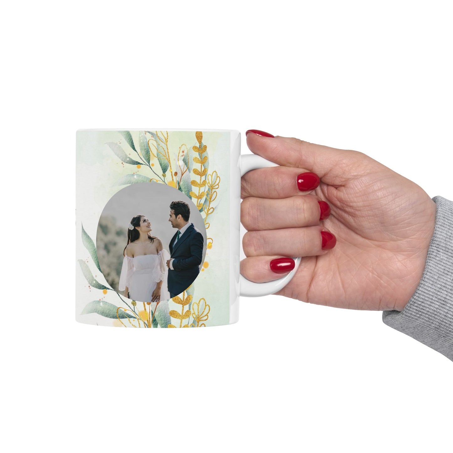 Happy Wedding, Details Customizable - Ceramic Mug, (11oz, 15oz) - 11067