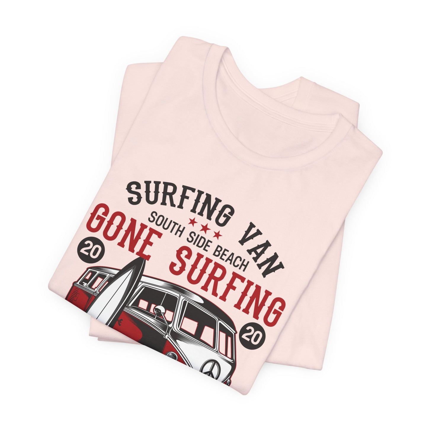 Surfing Van, Surfing Adventure - Unisex Jersey Short Sleeve Tee - 12613