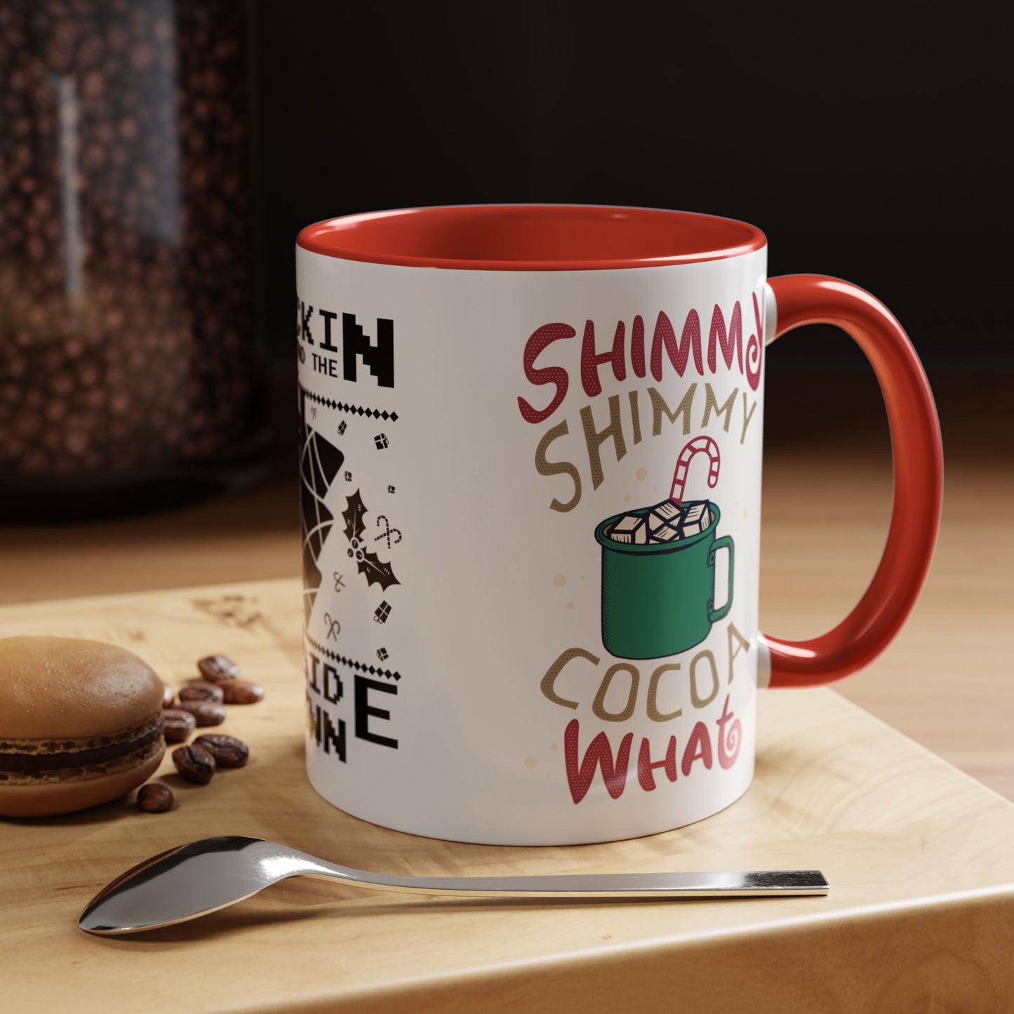 Rocking Around The Tree Upside Down - Accent Coffee Mug (11, 15oz)