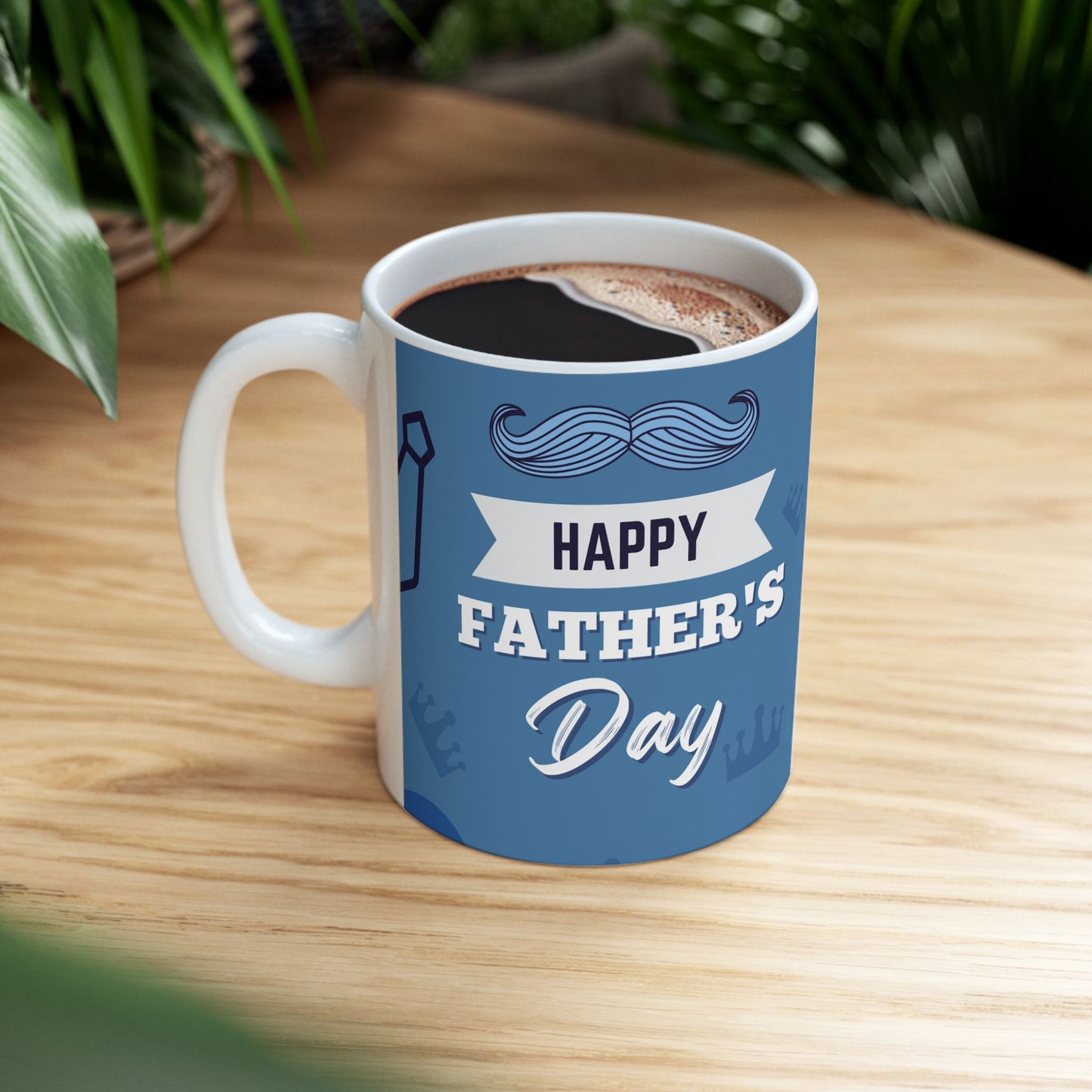 Personalized Father's Day Ceramic Mug - Custom Photo Gift for Dad, Unique Coffee Cup, Special Occasion Present, Gift for Him - 14027